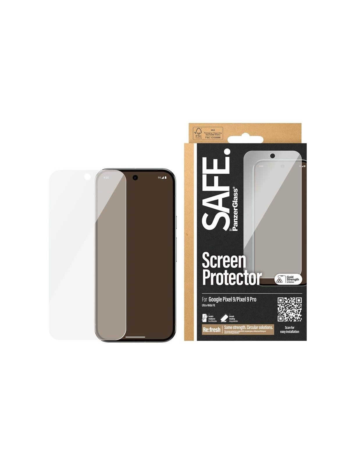 Safe by Panzerglass Screen Protector Google Pixel 9 | 9 Pro | Ultra-wide Fit - Handys Schutzfolie - Safe95940