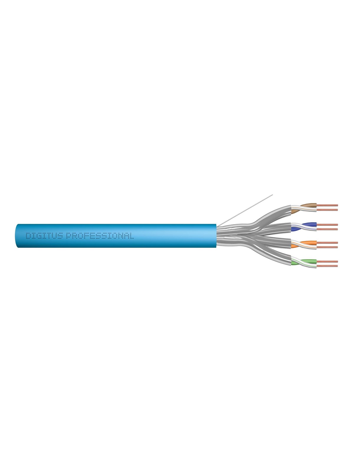 Digitus Cat 6A U-ftp Installation Cable - 100m - Blau - 100 Meter - Netzwerk Kabel - Dk-1624-a-vh-1