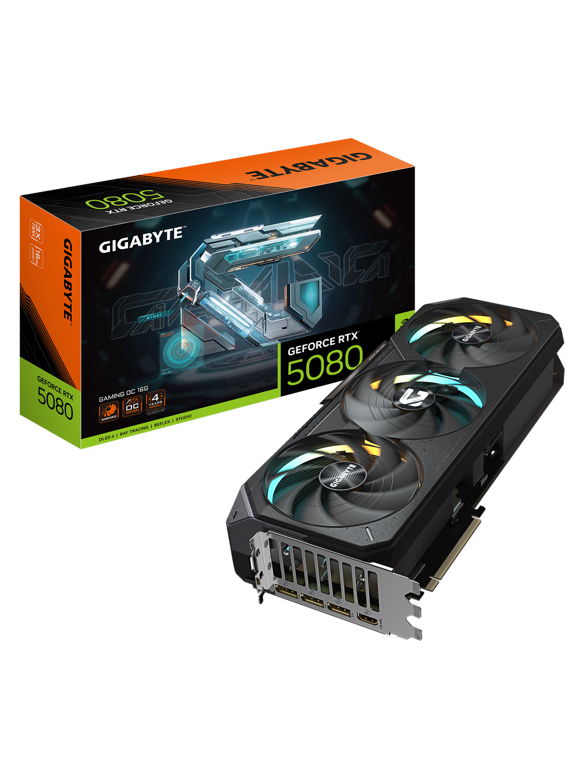 Gigabyte Geforce Rtx 5080 Gaming OC - 16gb Gddr7 Ram - Grafikkarte - Gv-n5080gaming Oc-16gd