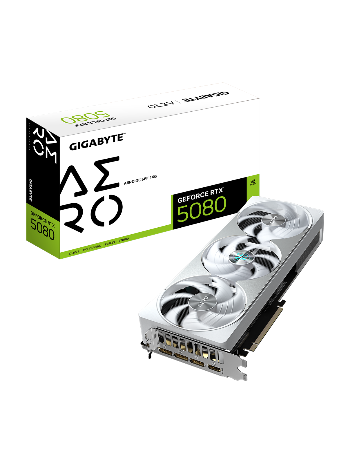 Gigabyte Geforce Rtx 5080 Aero OC - 16gb Gddr7 Ram - Grafikkarte - Gv-n5080aero Oc-16gd