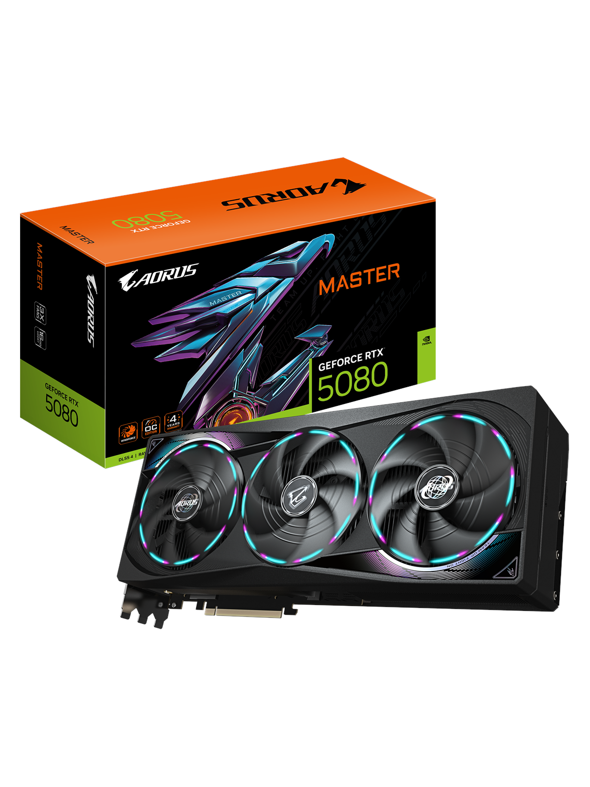 Gigabyte Geforce Rtx 5080 Aorus Master - 16gb Gddr7 Ram - Grafikkarte - Gv-n5080aorus M-16gd