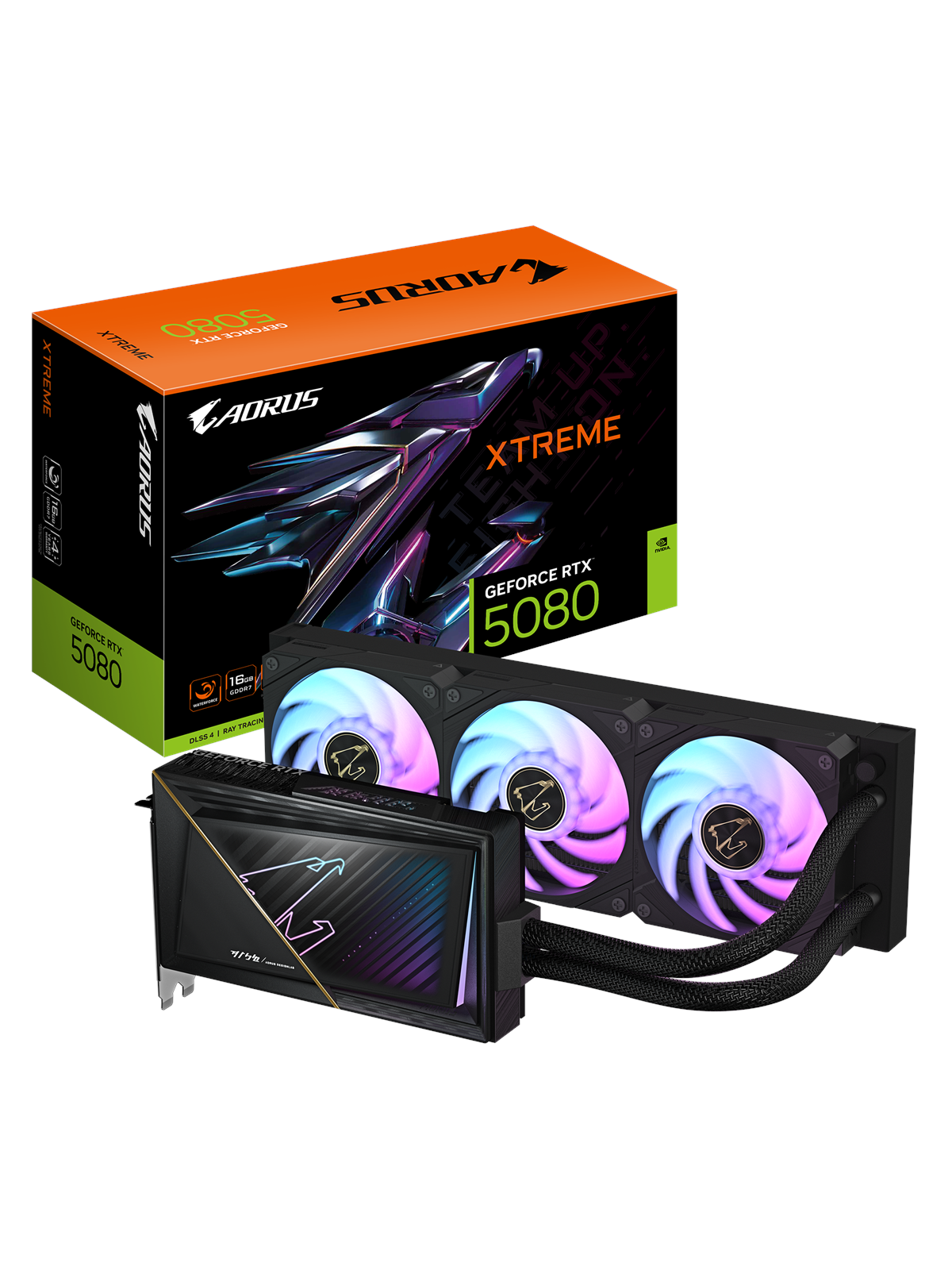 Gigabyte Geforce Rtx 5080 Aorus Xtreme Waterforce - 16gb Gddr7 Ram - Grafikkarte - Gv-n5080aorusx W-16gd