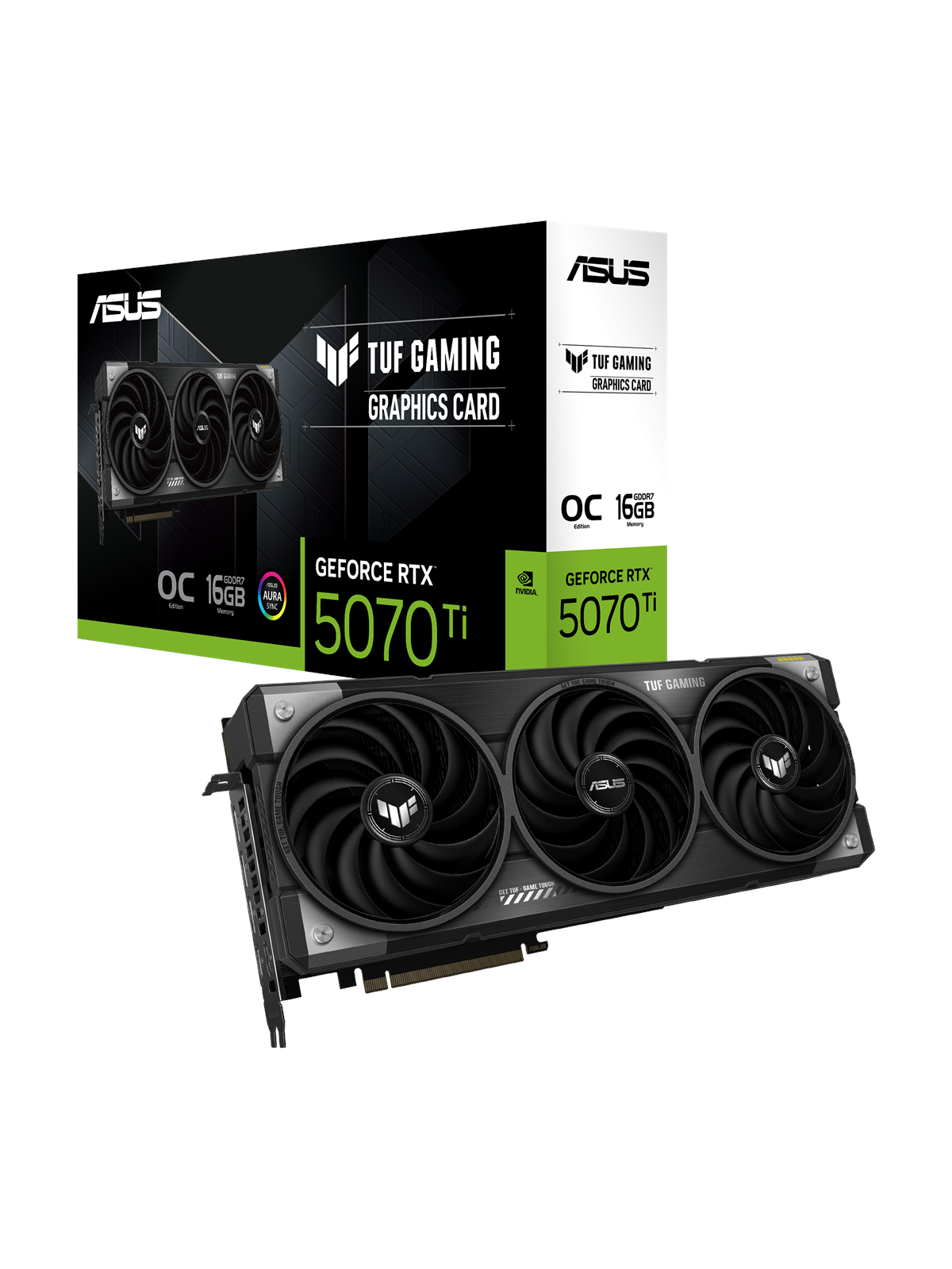 Asus Geforce Rtx 5070 Ti Tuf OC - 16gb Gddr7 Ram - Grafikkarte - 90yv0md0-m0na00