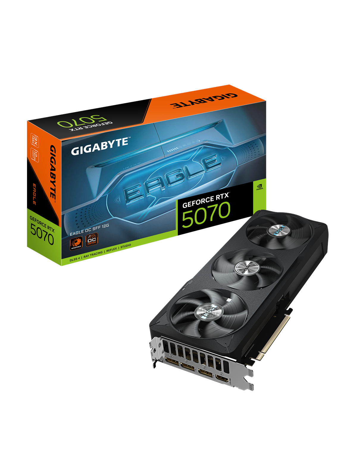 Gigabyte Geforce Rtx 5070 Eagle OC - 12gb Gddr7 Ram - Grafikkarte - Gv-n5070eagle Oc-12gd
