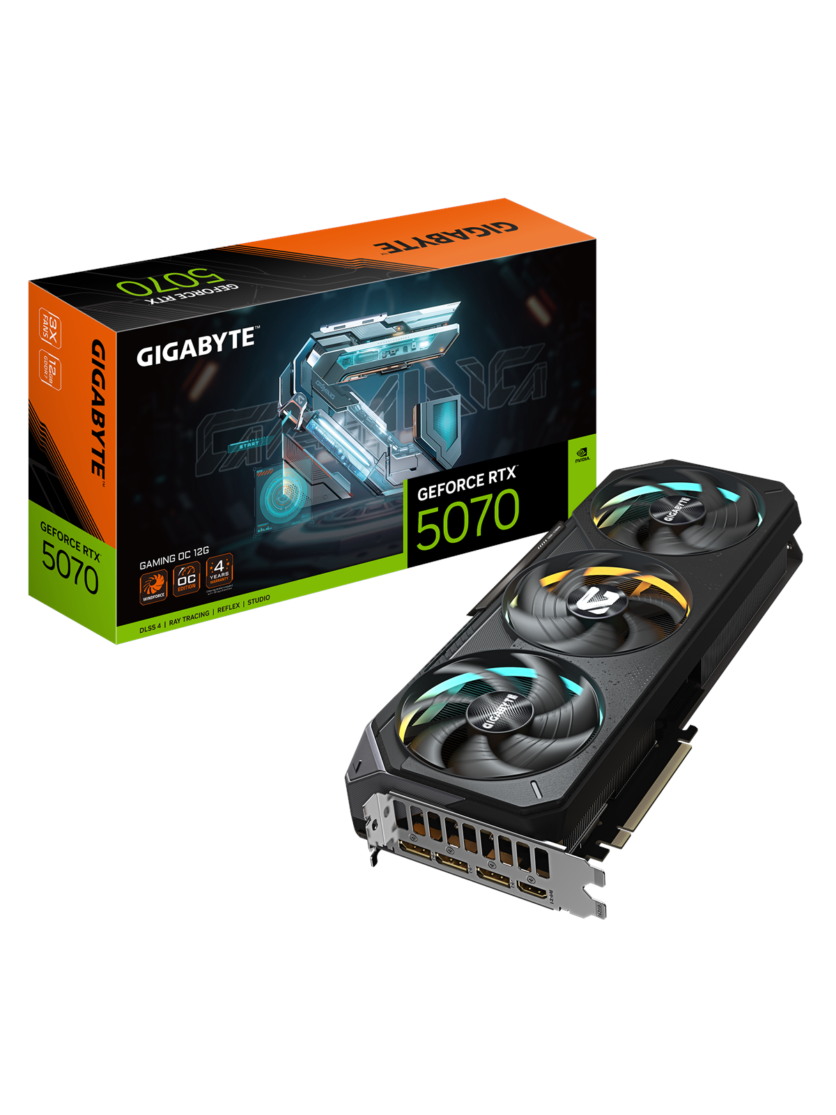 Gigabyte Geforce Rtx 5070 Gaming OC - 12gb Gddr7 Ram - Grafikkarte - Gv-n5070gaming Oc-12gd
