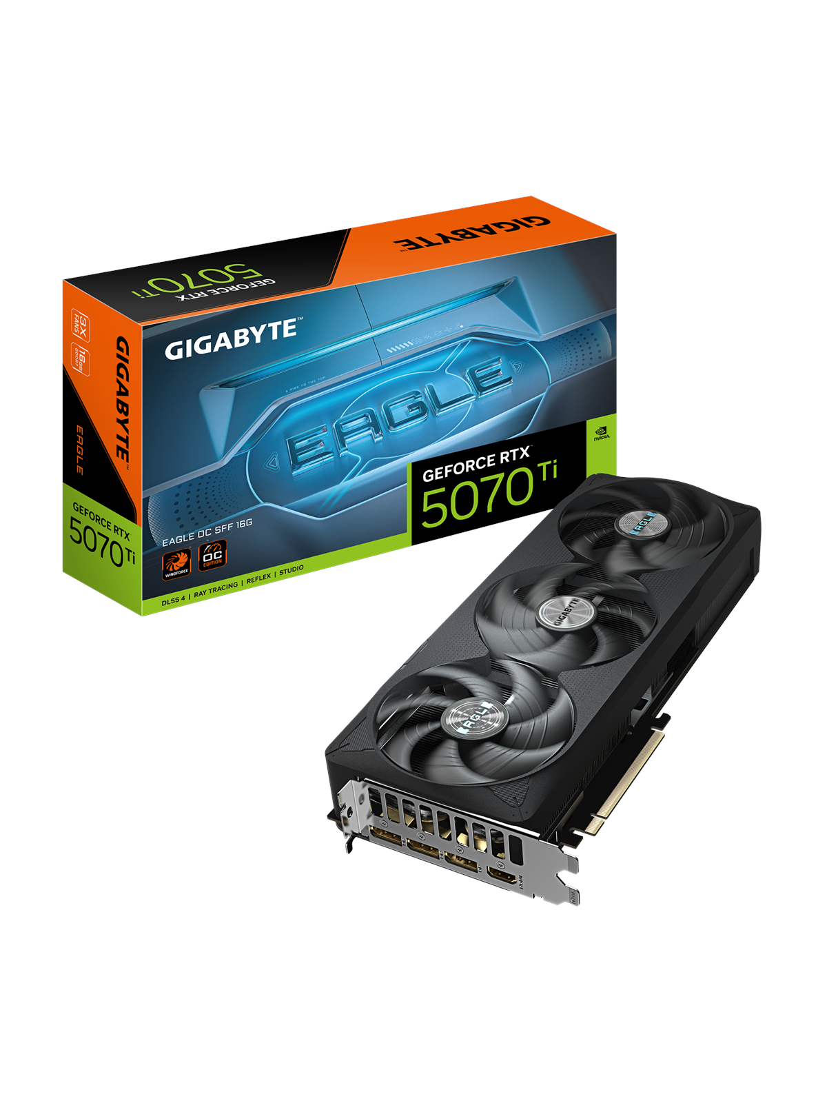 Gigabyte Geforce Rtx 5070 Ti Eagle OC - 16gb Gddr7 Ram - Grafikkarte - Gv-n507teagle Oc-16gd