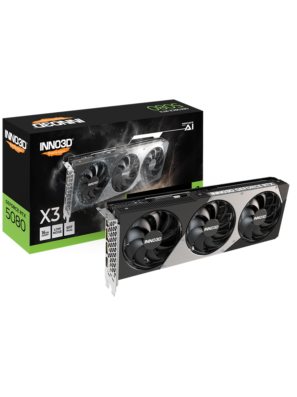 Inno3d Geforce Rtx 5080 X3 - 16gb Gddr7 Ram - Grafikkarte - N50803-16d7-176068n