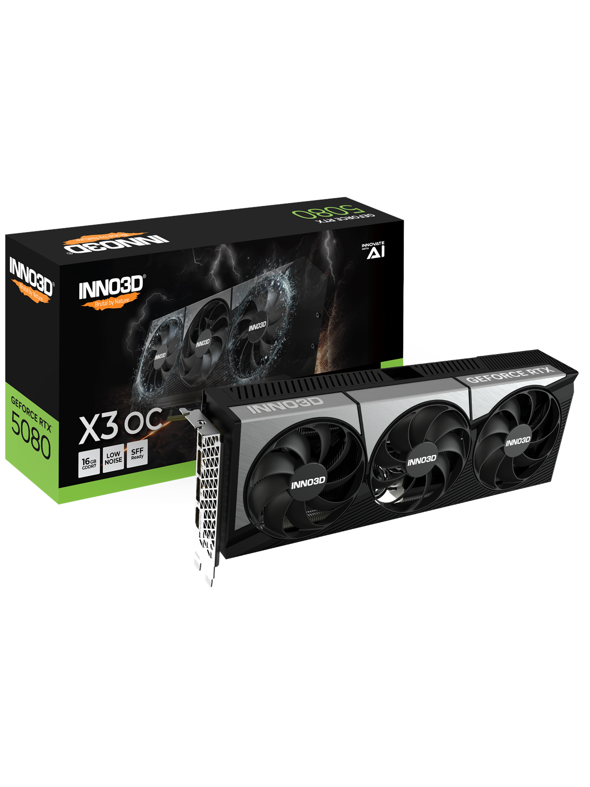Inno3d Geforce Rtx 5080 X3 OC - 16gb Gddr7 Ram - Grafikkarte - N50803-16d7x-17603930