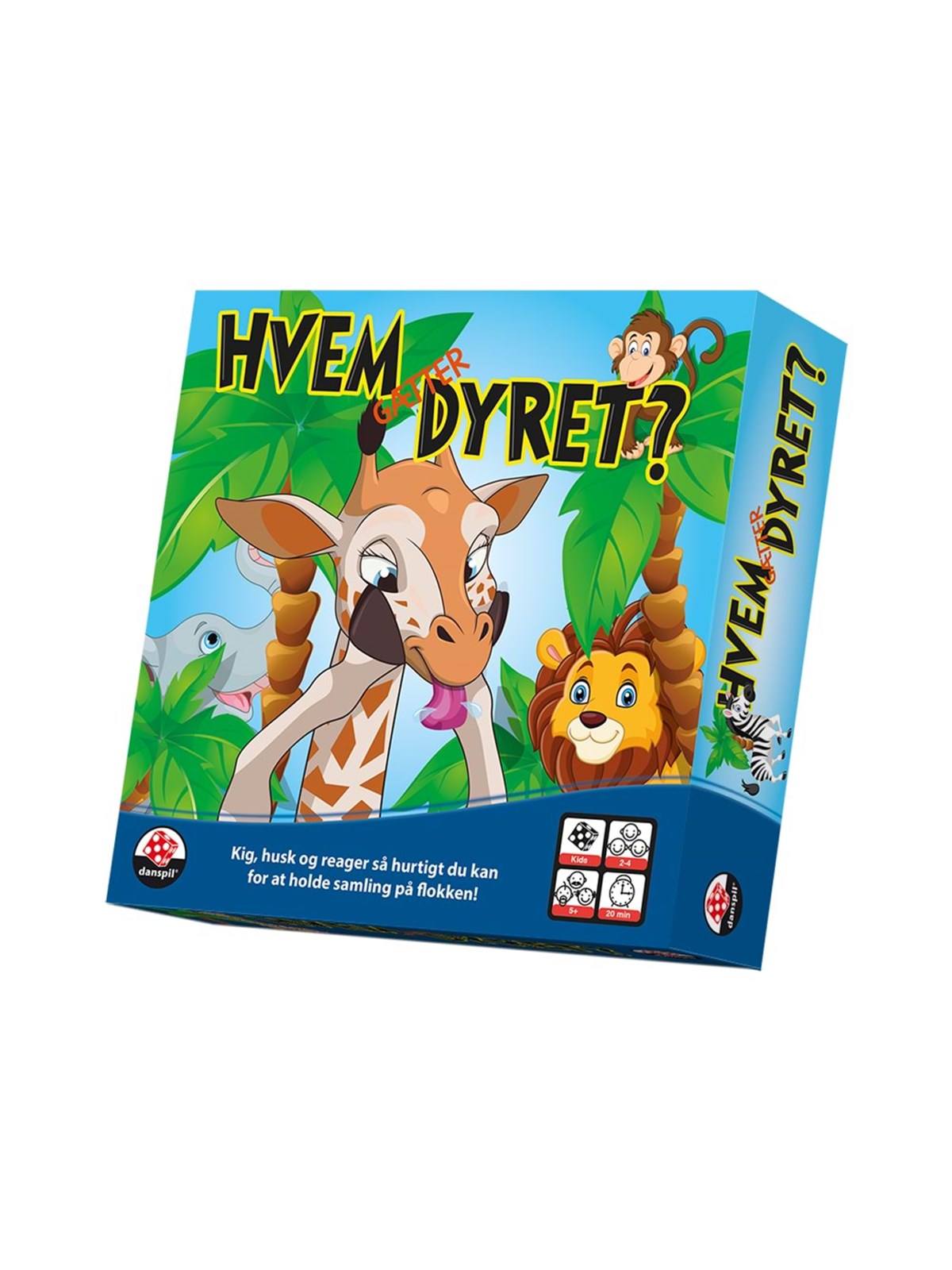 Danspil Hvem Gætter Dyret - Brettspiele - 101136