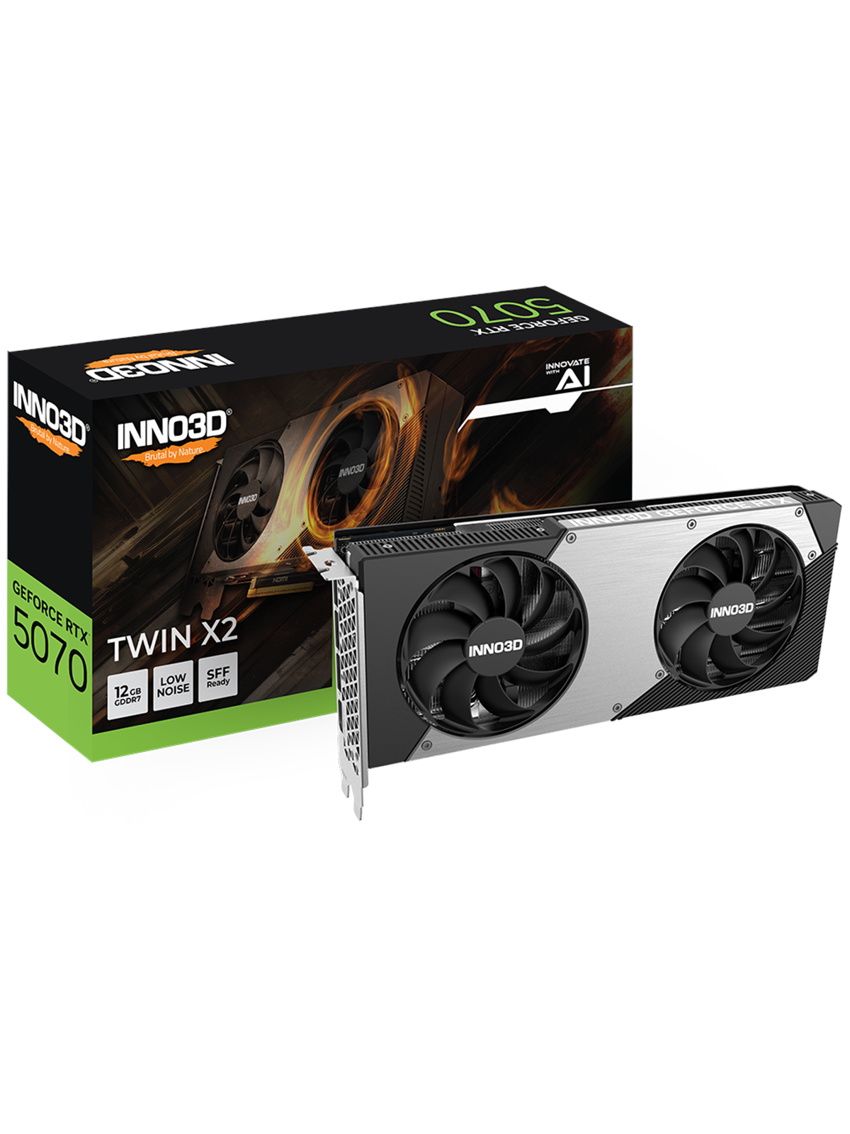 Inno3d Geforce Rtx 5070 Twin X2 - 12gb Gddr7 Ram - Grafikkarte - N50702-12d7-195064n