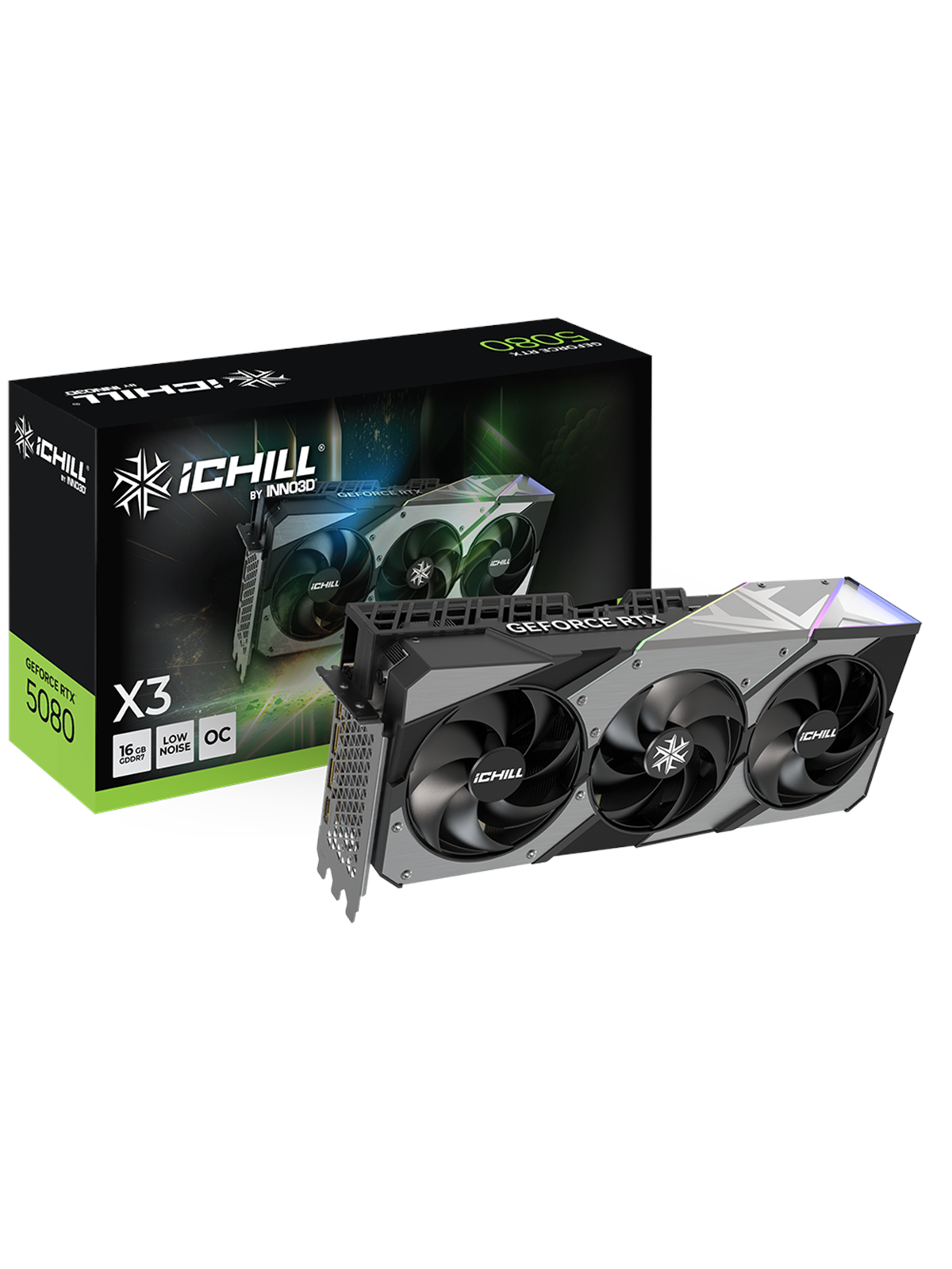 Inno3d Geforce Rtx 5080 Ichill X3 - 16gb Gddr7 Ram - Grafikkarte - C50803-16d7x-176069h