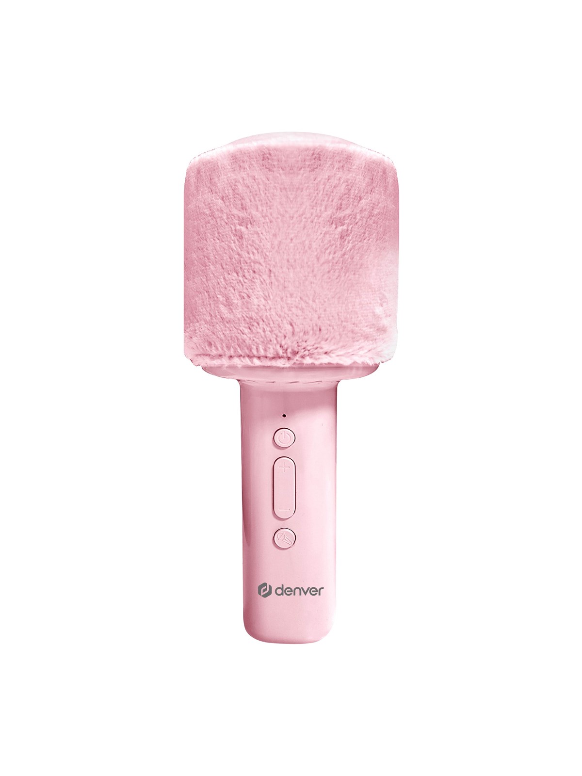 Denver Bluetooth Karaoke Microphone Speaker With Fluffy Top - Pink - Musik - Kms-30ro