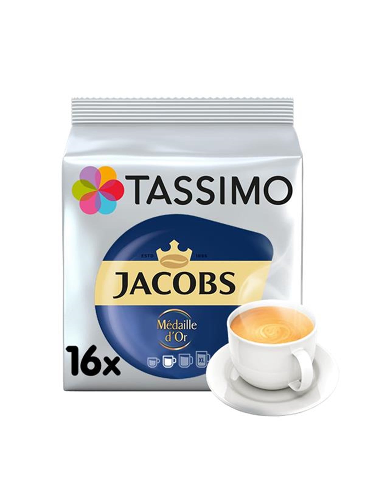Tassimo Pods Jacobs Medaille D'or - 16 Pcs - Kaffeezubereitung - 4031543