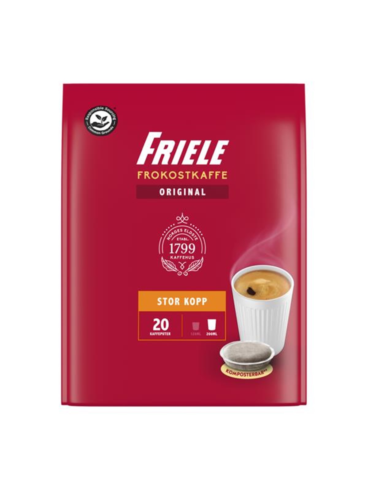 Friele Pads Original Large - 20 Pcs - Kaffeezubereitung - 4051673