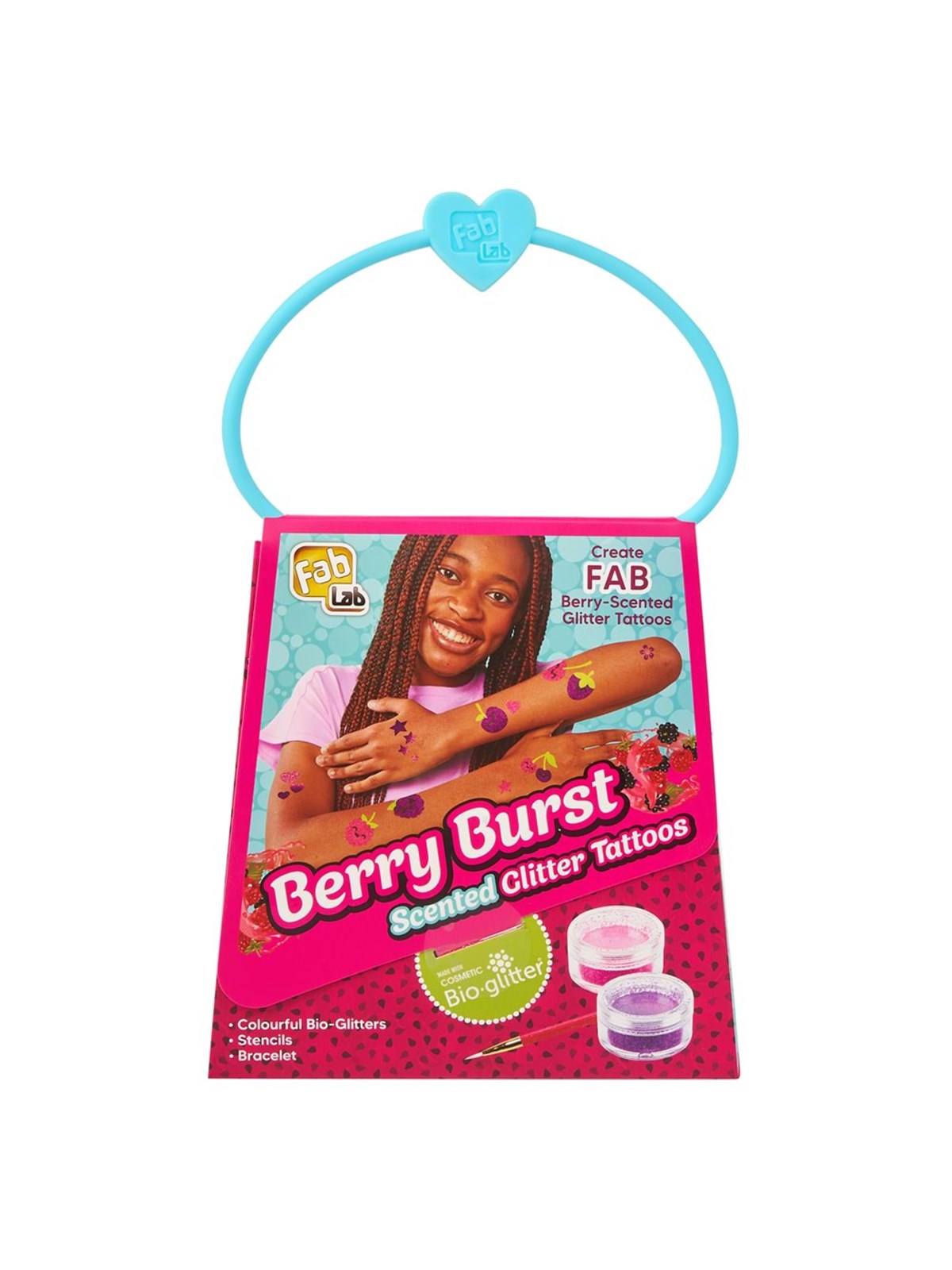 Fab Lab Berry Burst Glitter Tattoos With Scent - Spielzeug - 30485