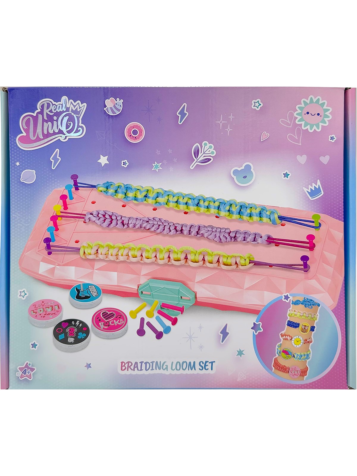 Real Uniq Braiding Loom Set - Spielzeug - 30541