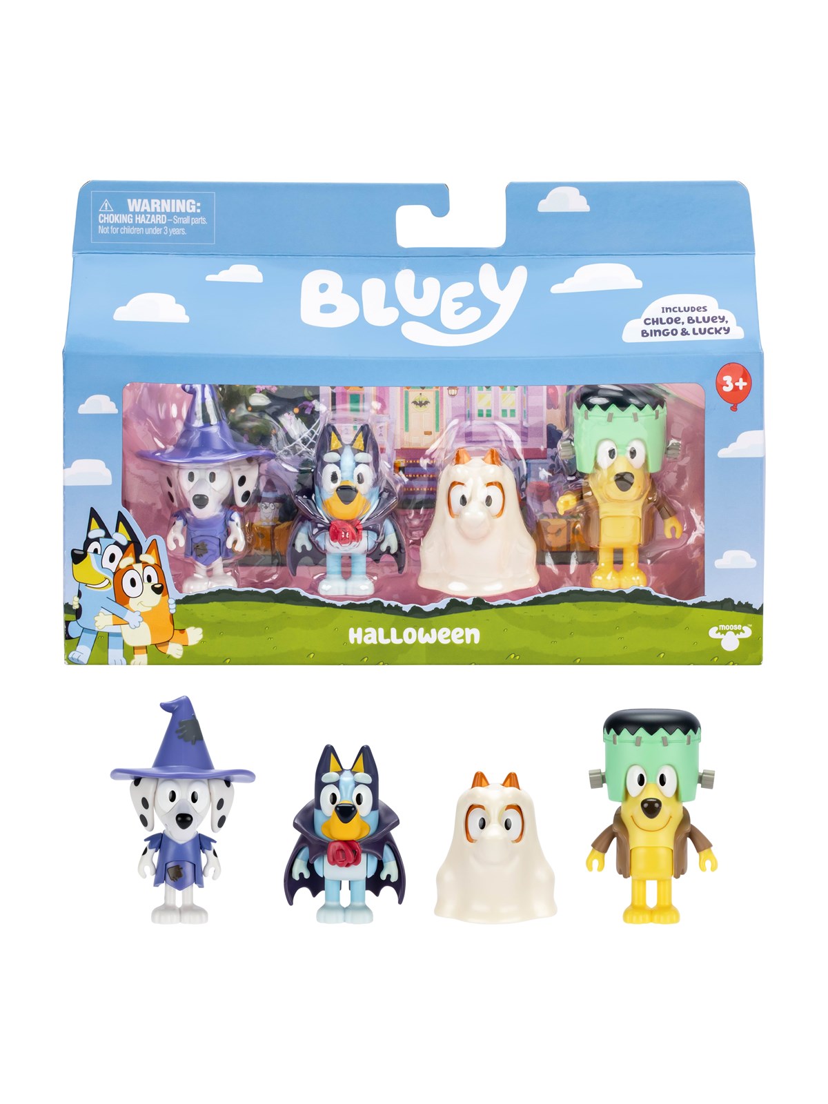 Bluey Halloween Figure 4pk. - Figuren - 90266