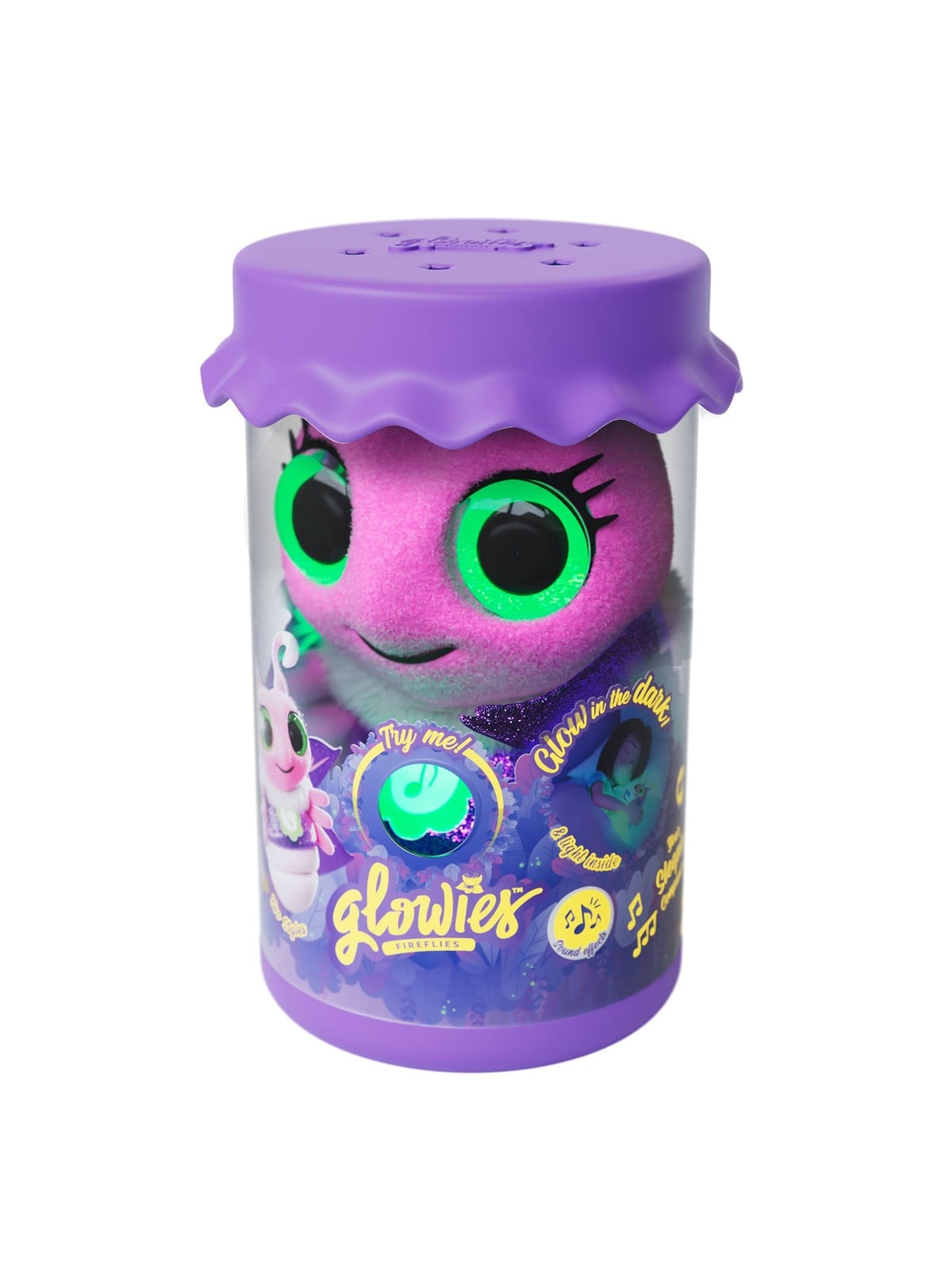 Glowies Bedtime Buddy With Music And Light Pink. 28 cm - Spielzeug - 90132