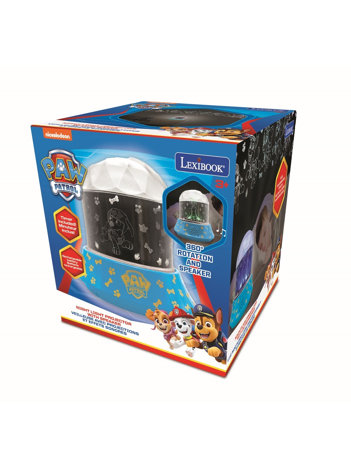Paw Patrol Night Light Projector With Speaker - Spielzeug - 89002