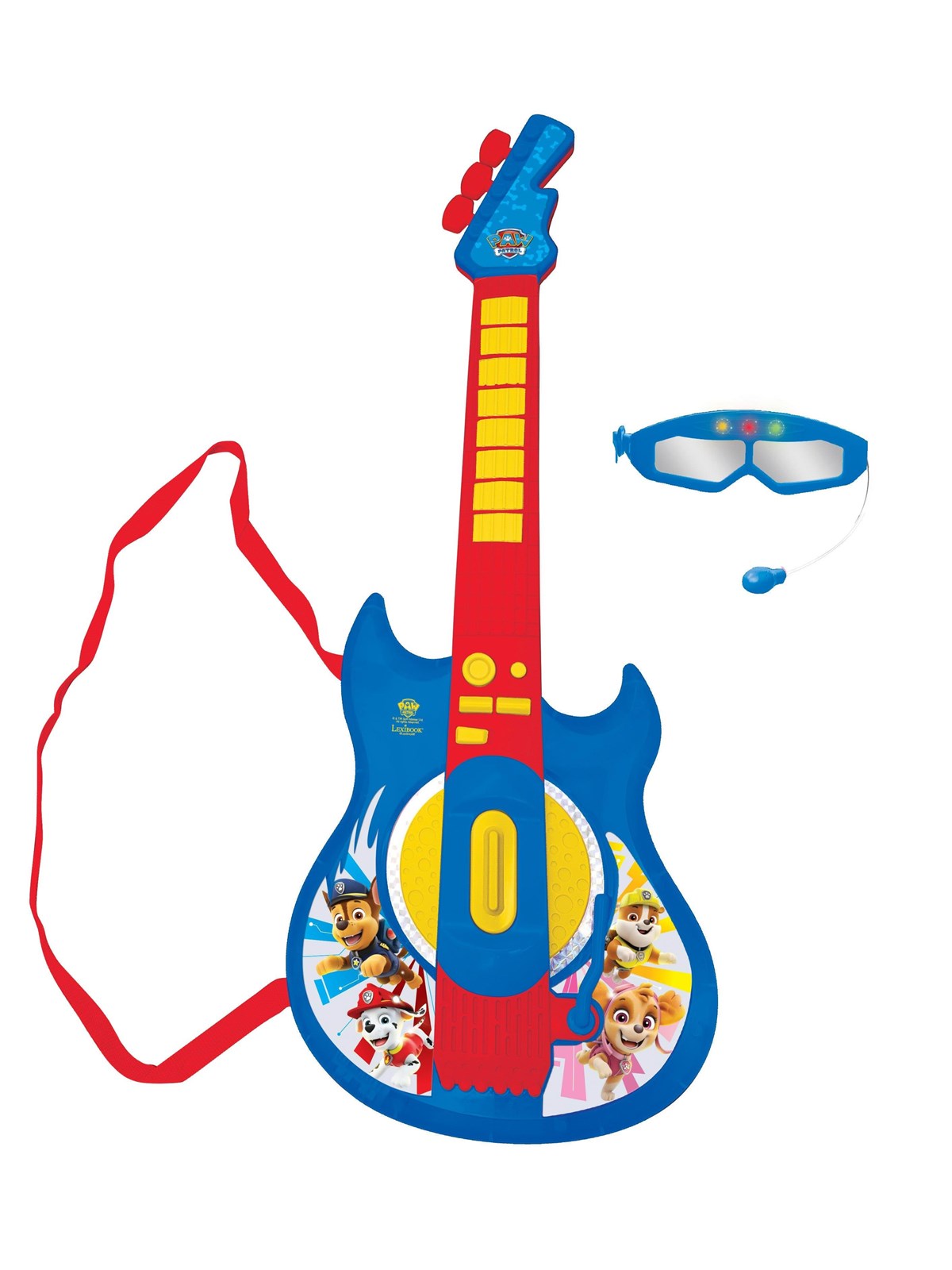Paw Patrol Electronic Lighting Guitar With Mic in Glasses. - Spielzeug - 89018