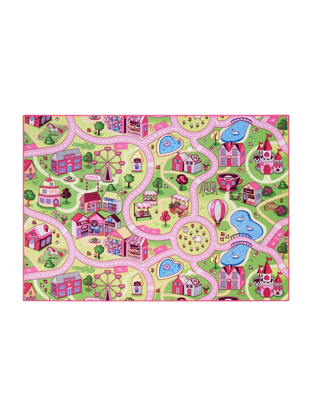 Rebel Roads Legetæppe - Pink Tivoli - 140 x 200 cm - Kinderzimmer - 307008