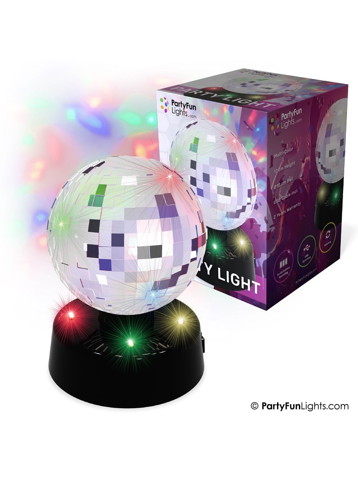 Party Funlight Spejlkugle Lampe Ø: 10cm - Musik - 605203