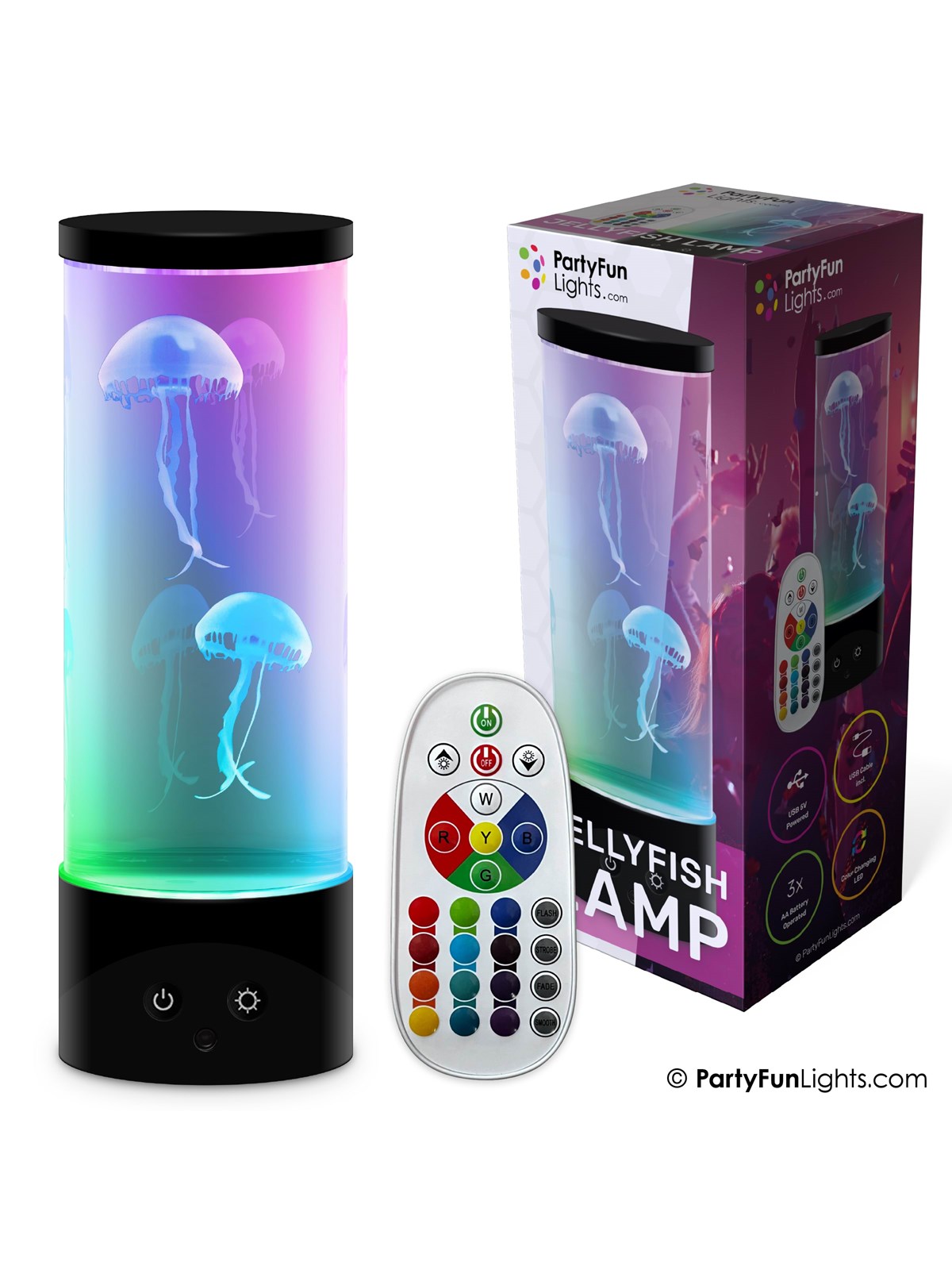 Party Funlight Gople Lampe Med Fjernbetjening H: 30cm - Musik - 605403