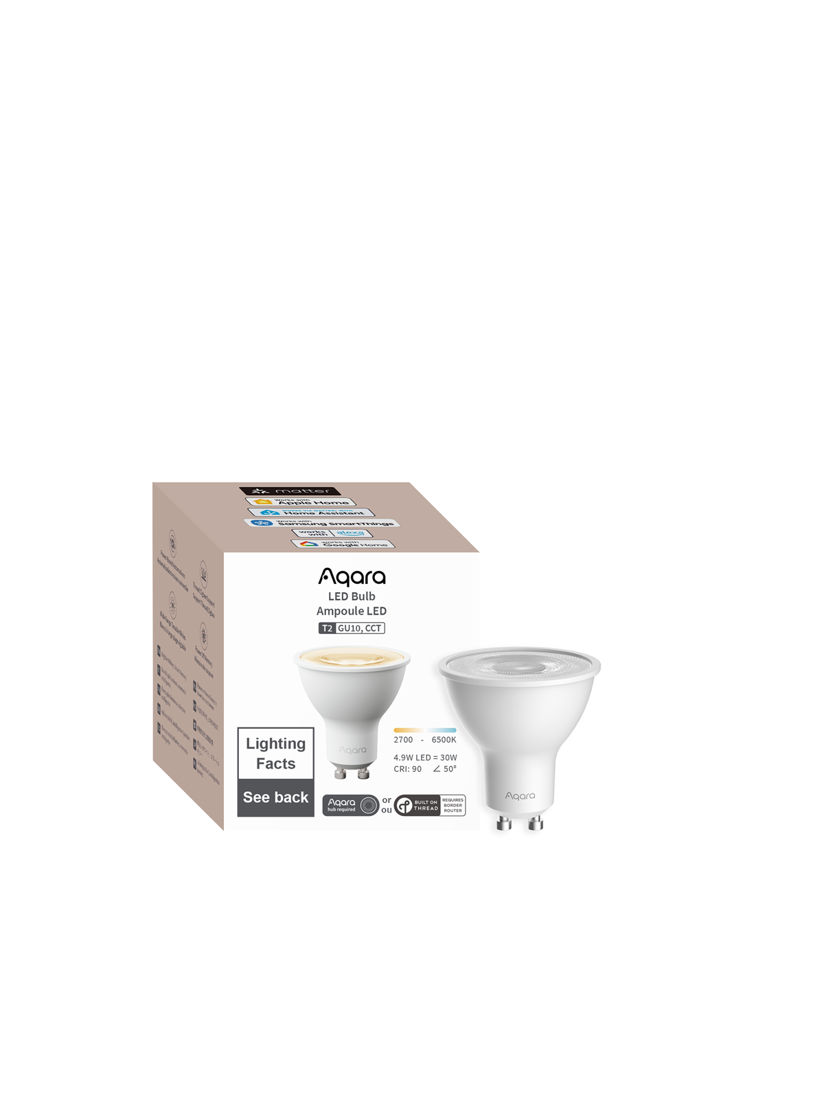 Aqara Led Bulb T2 (Rgb Cct Gu10) - Smart Home - Lb-l03d