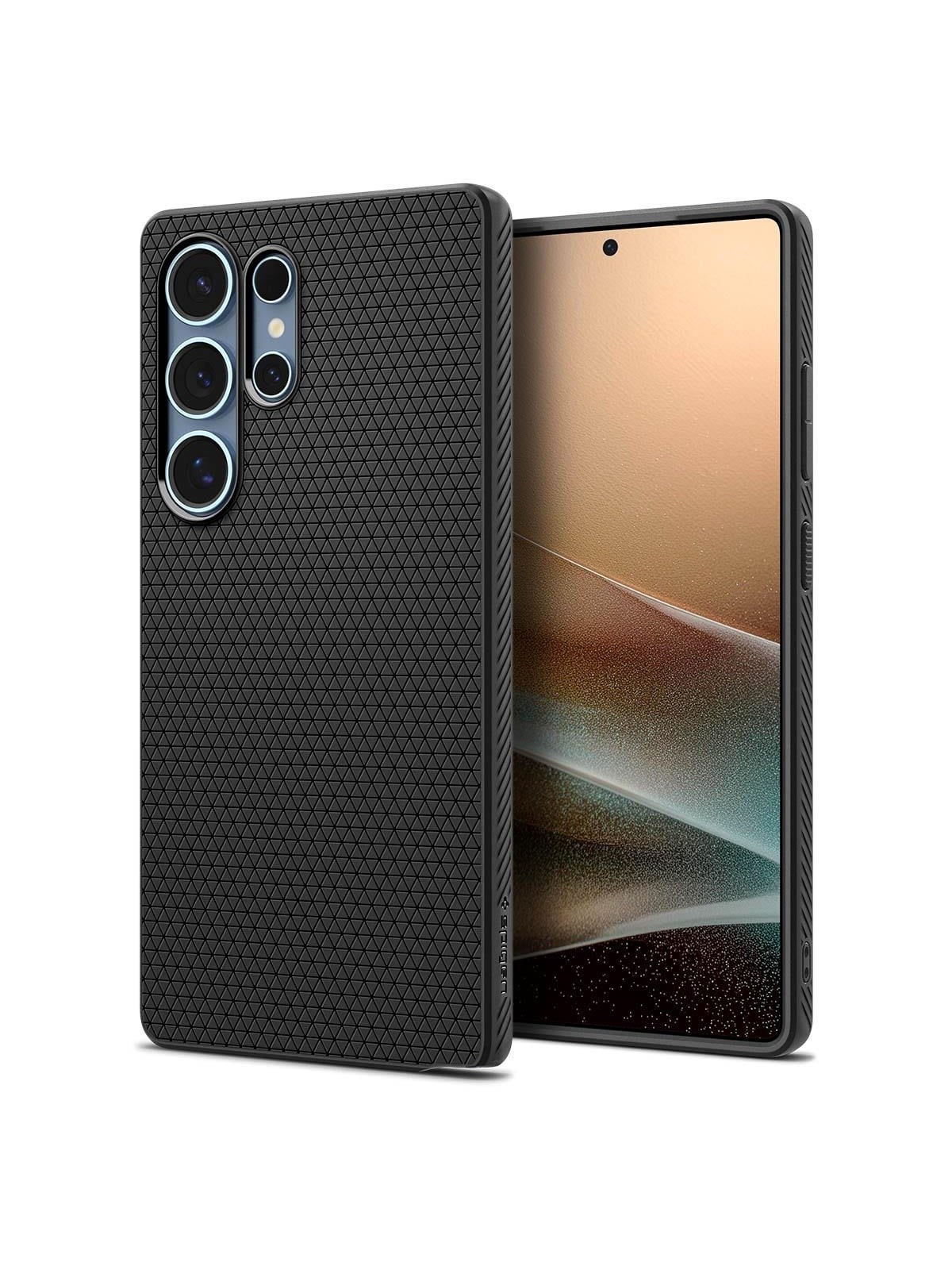Spigen Liquid Air - Matte Black - Samsung Galaxy S25 Ultra - Handys Cover Cases - Acs08953