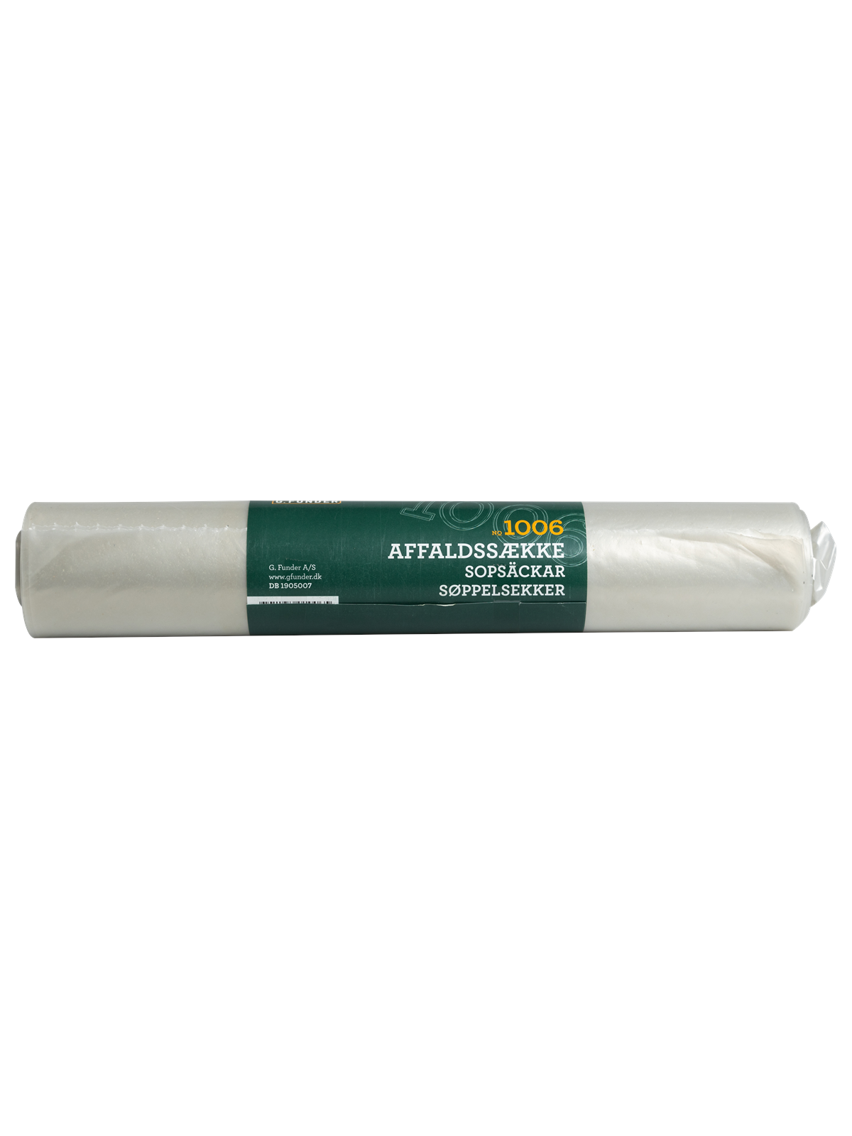 G.Funder Clear Garbage Bags 120 Liters 10 Bags Per Roll - Heavy Duty Quality - Reinigung - 5701137010065