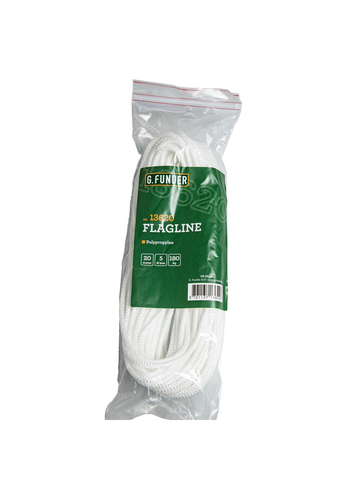 G.Funder Flagline Braided pp 5 mm 20 Meters - Reinigung - 5701137136208
