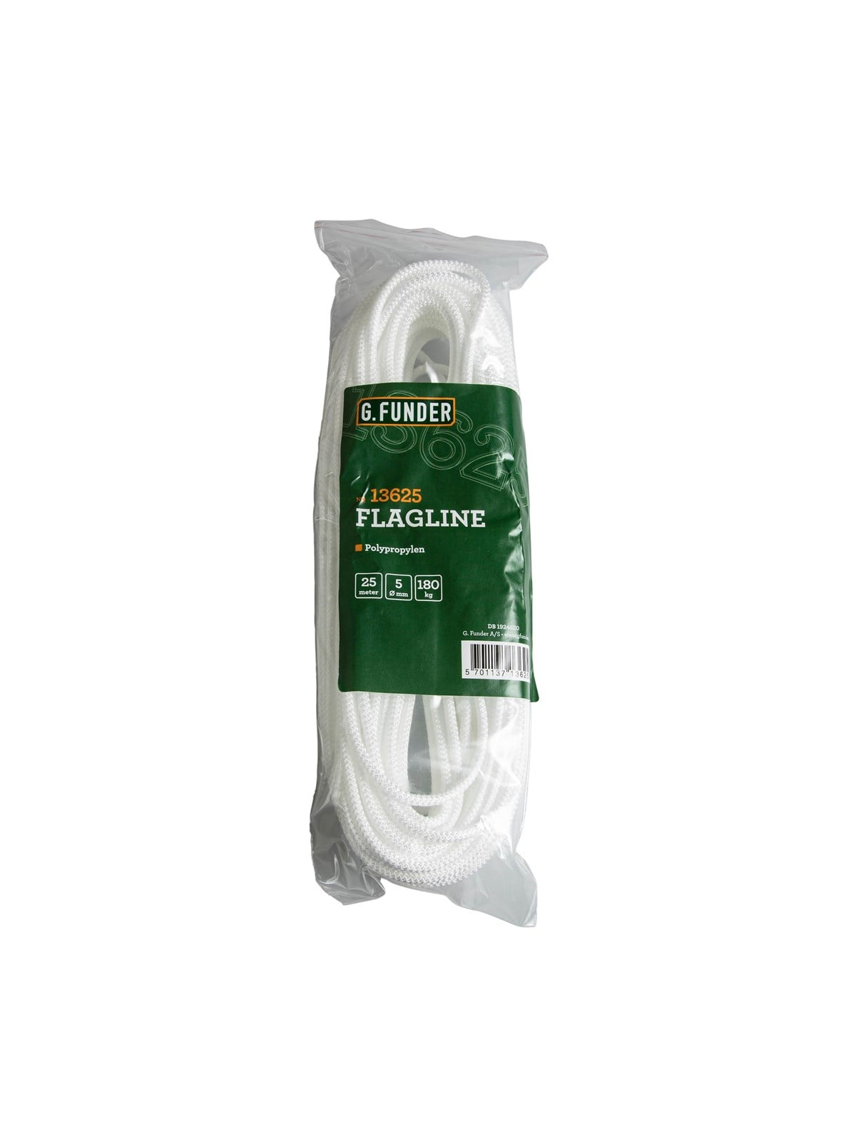 G.Funder Flagline Braided pp 5 mm 25 Meters - Reinigung - 5701137136253