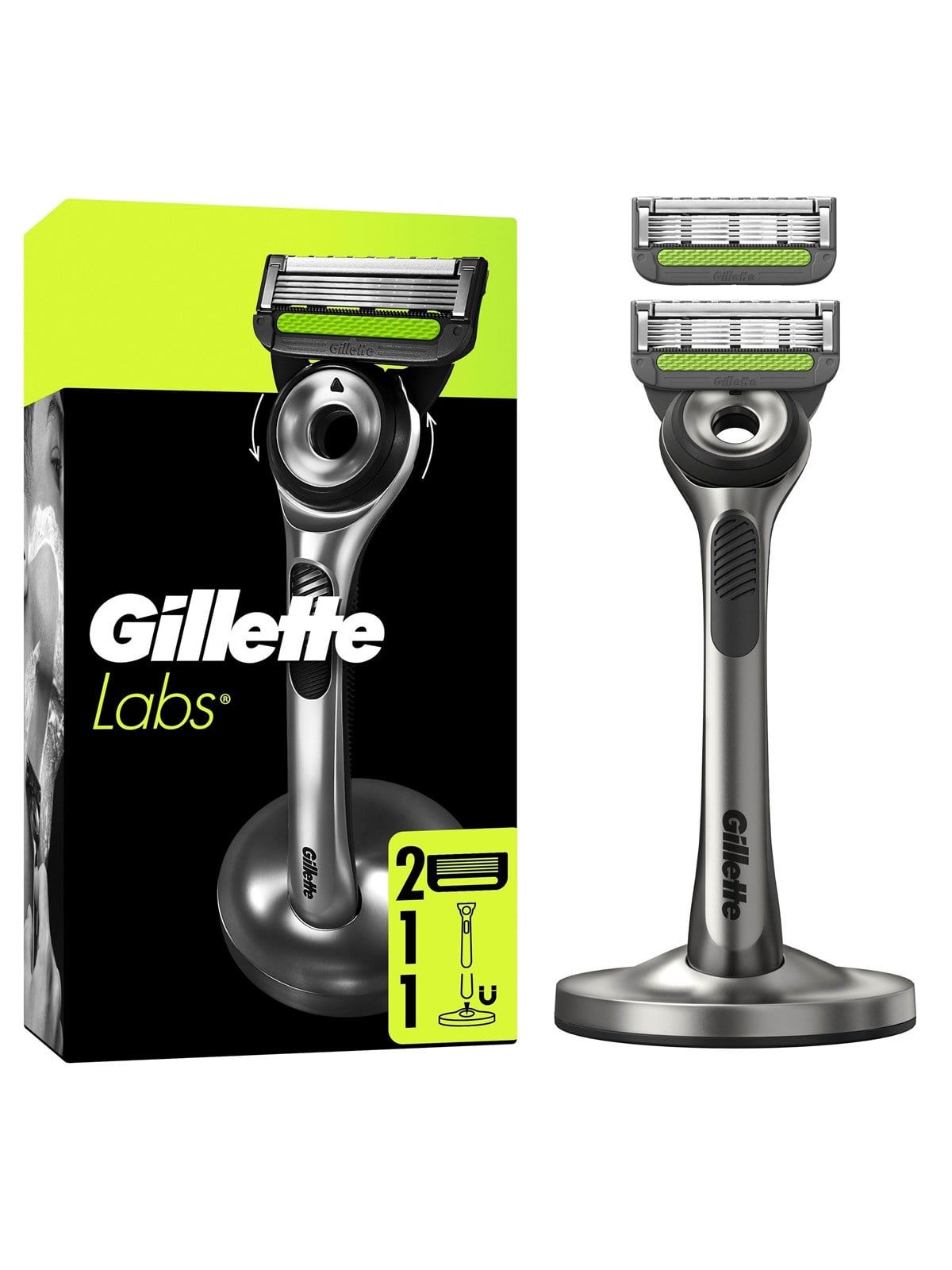 Venus Labs Razor 2up Box + Stand Silver - Rasierausstattung - 8700216616362