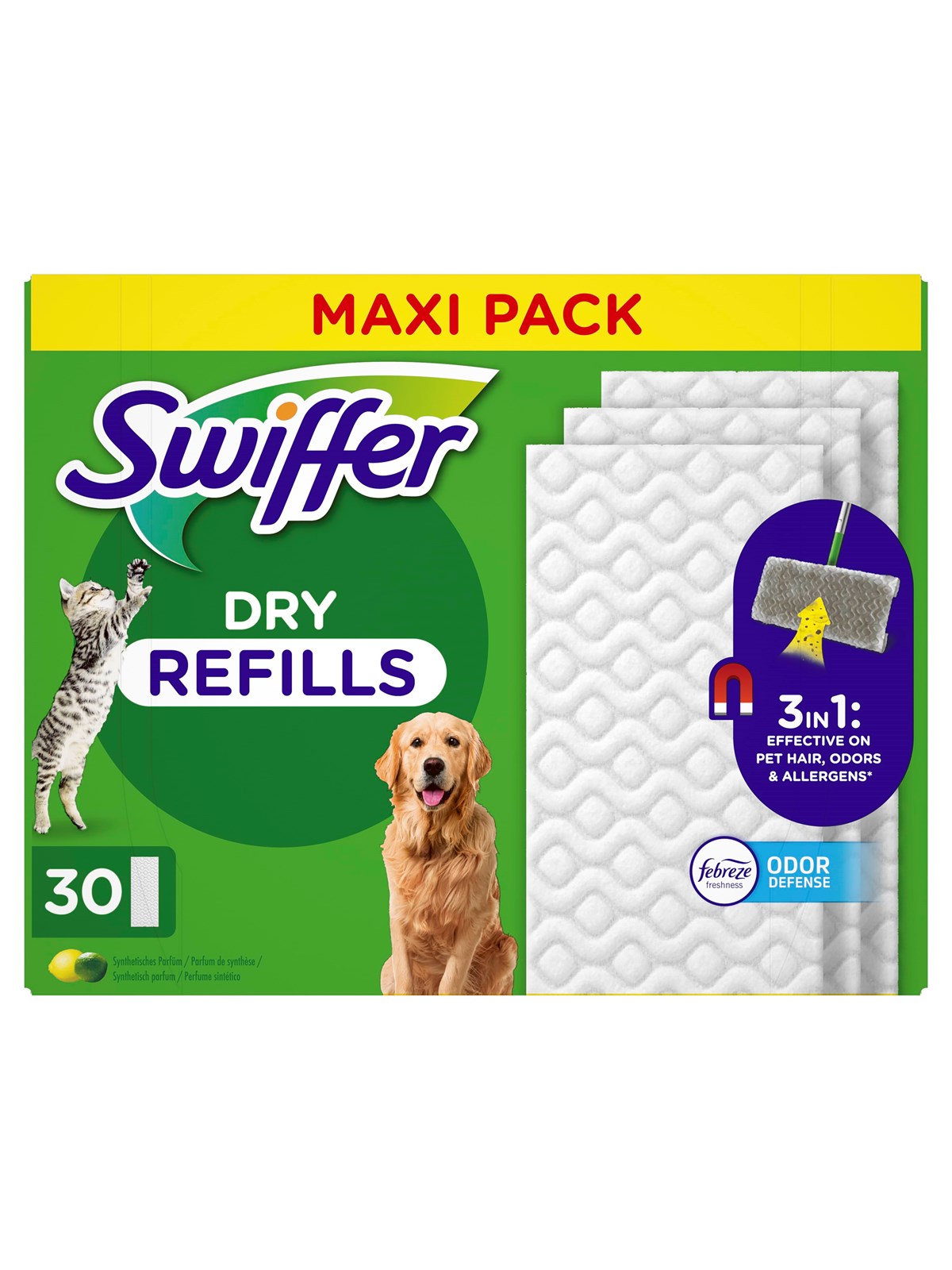 Swiffer Dry Pet 30 Pcs - Reinigung - 8700216677455