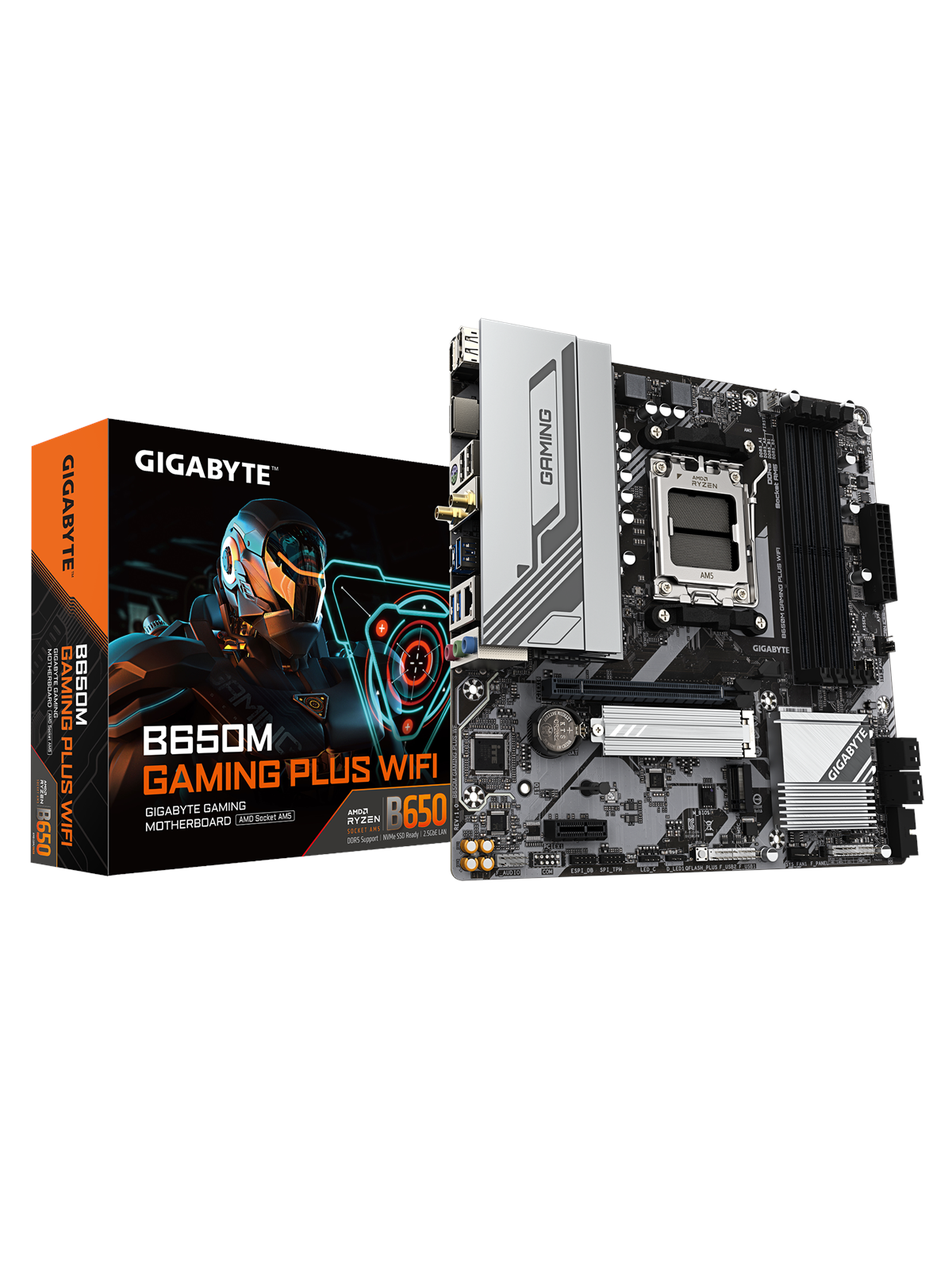 Gigabyte B650m Gaming Plus Wifi Mainboard - Amd B650 - Amd Am5 Socket - Ddr5 Ram - Micro-atx - B650m Gaming Plus WF