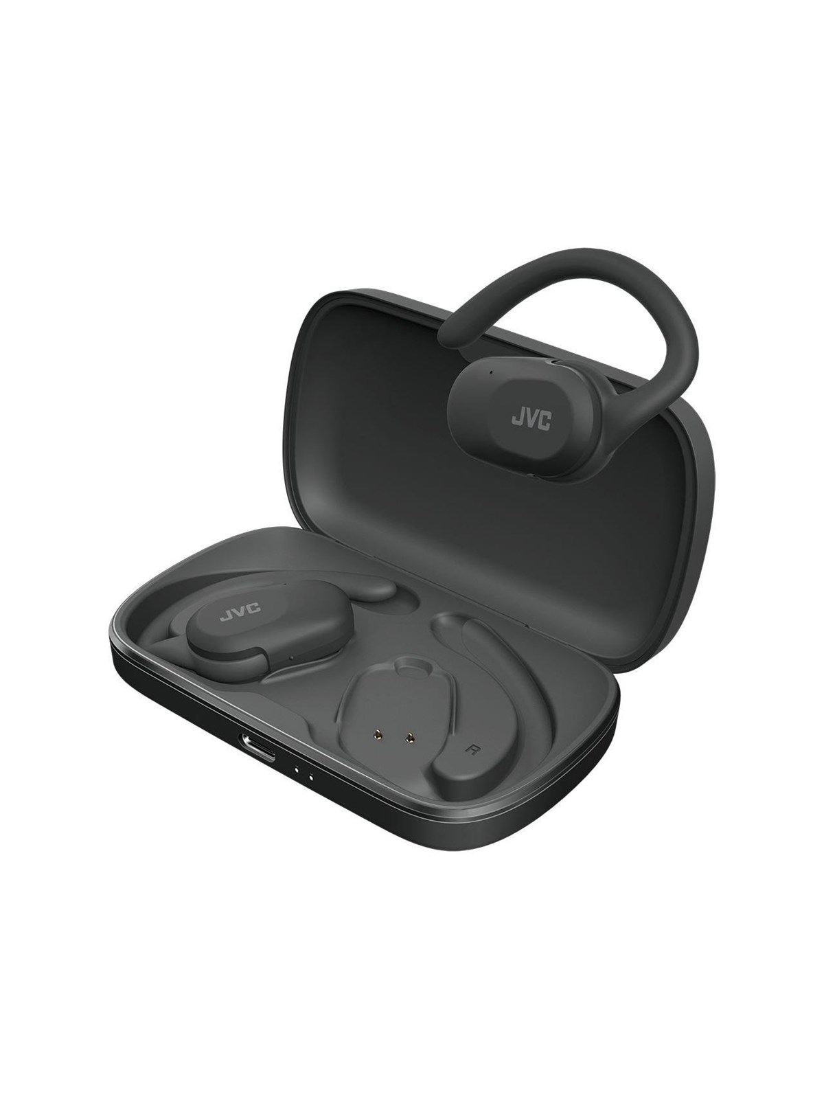 Kopfhörer - Jvc Open Ear Nearphone True Wireless Headphones - Black - Kopfhoerer/headsets - Ha-np40t-b-u