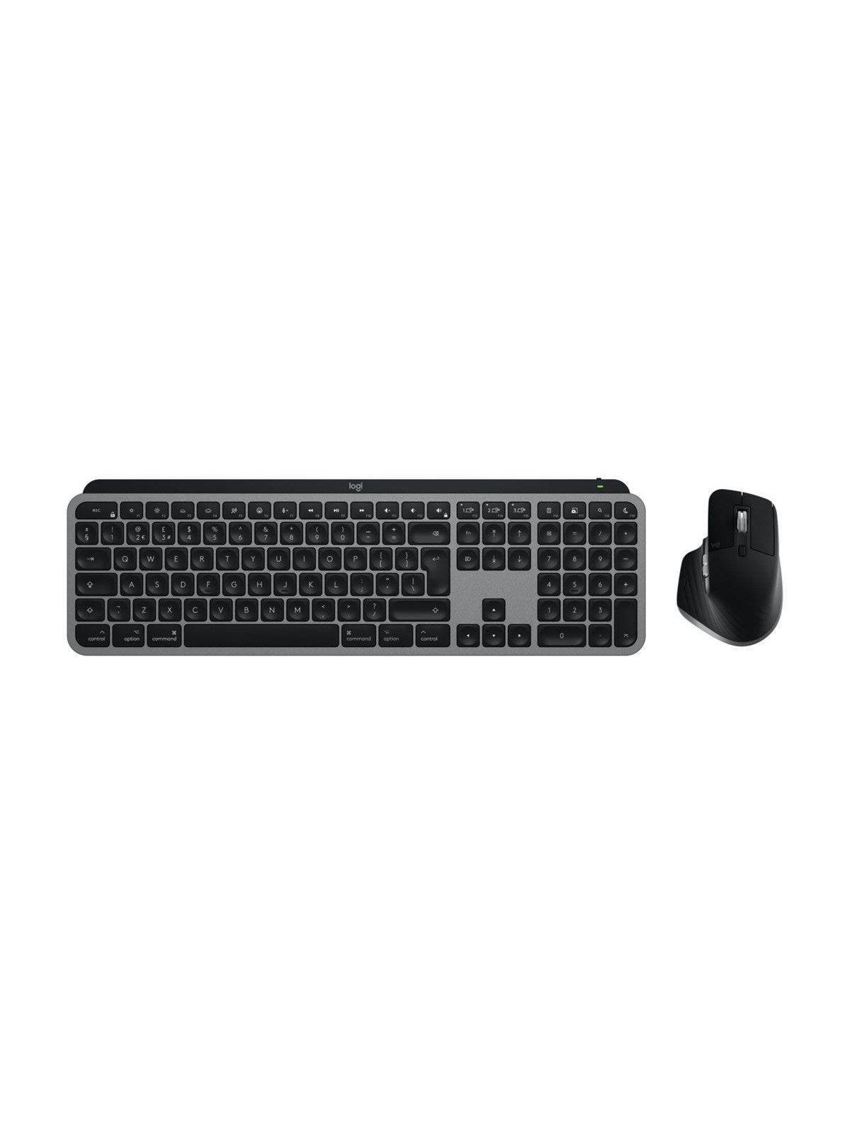 Logitech Master Series MX Keys S Combo For Mac - Tastatur & Maus Set - Deutsch - Schwarz - Tastaturen - 920-012840