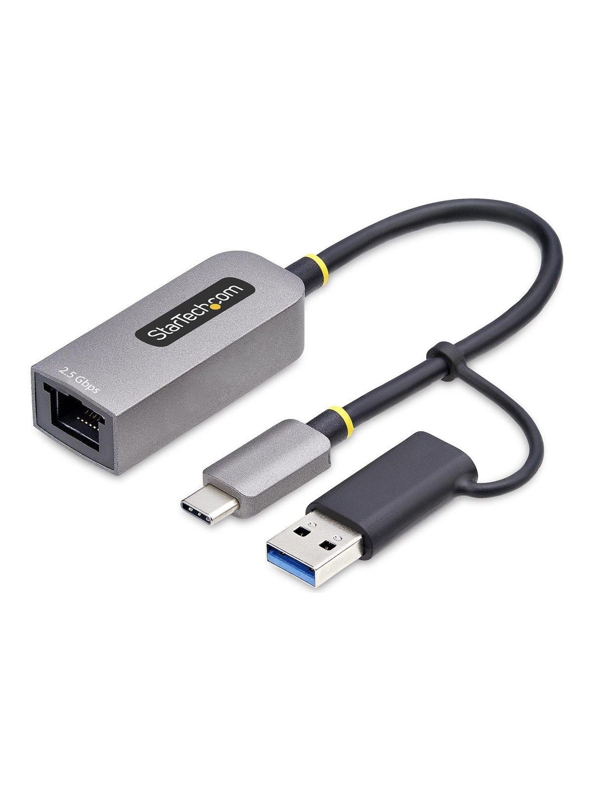 2.5gbe Usb-c to Ethernet Adapter With Usb-a Converter - Network Adapter - Usb-c 3.2 Gen 1 / Thunderbolt 3 - 10m/100m/1g/2.5 Gigabit Ethernet - 