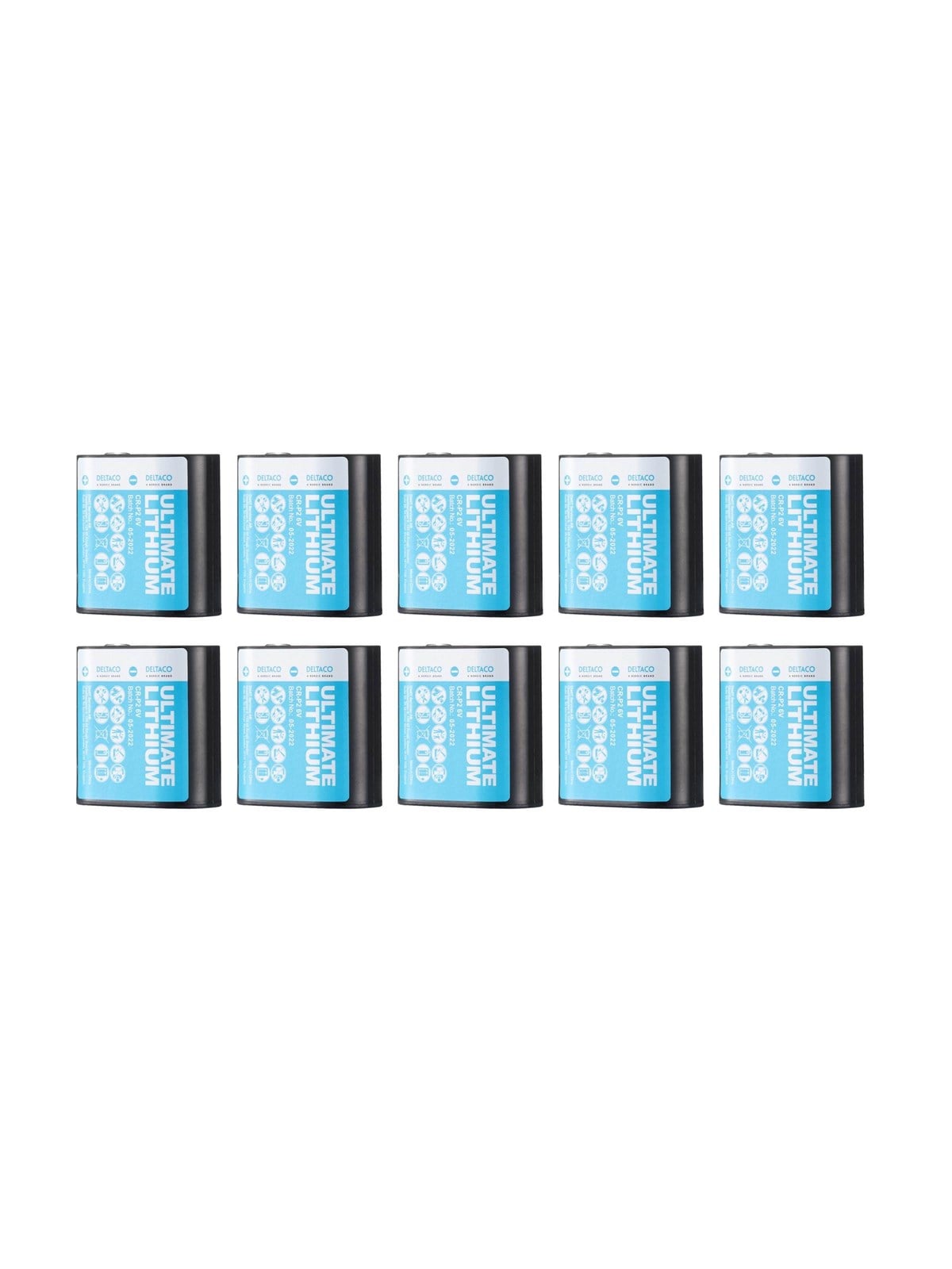 Deltaco Ultimate Lithium Battery Cr-p2 - 10-pack - Batterien Und Akkus - Ultb-crp2-10p