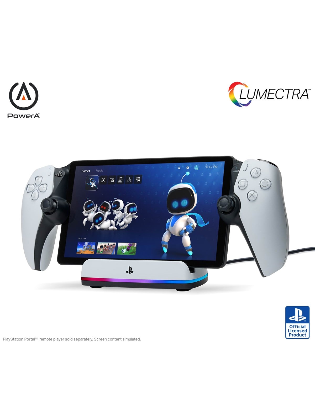 Powera Ladestation Für Playstation Portal Remote Player Mit Lumectra - Playstation Portal - Gaming Zubehoer - Pspw0358-01