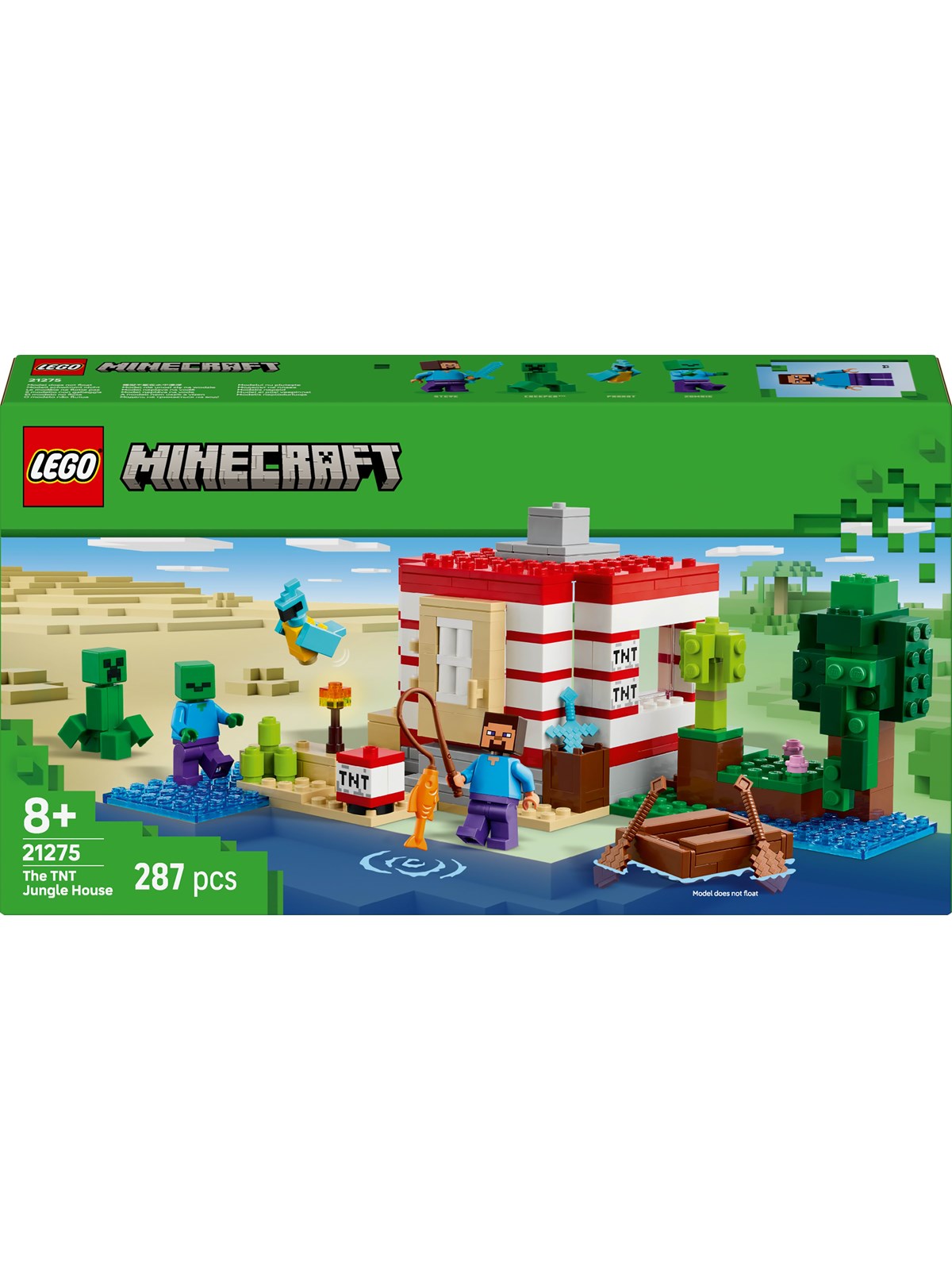 Lego Minecraft 21275 Das Tnt-dschungelhaus