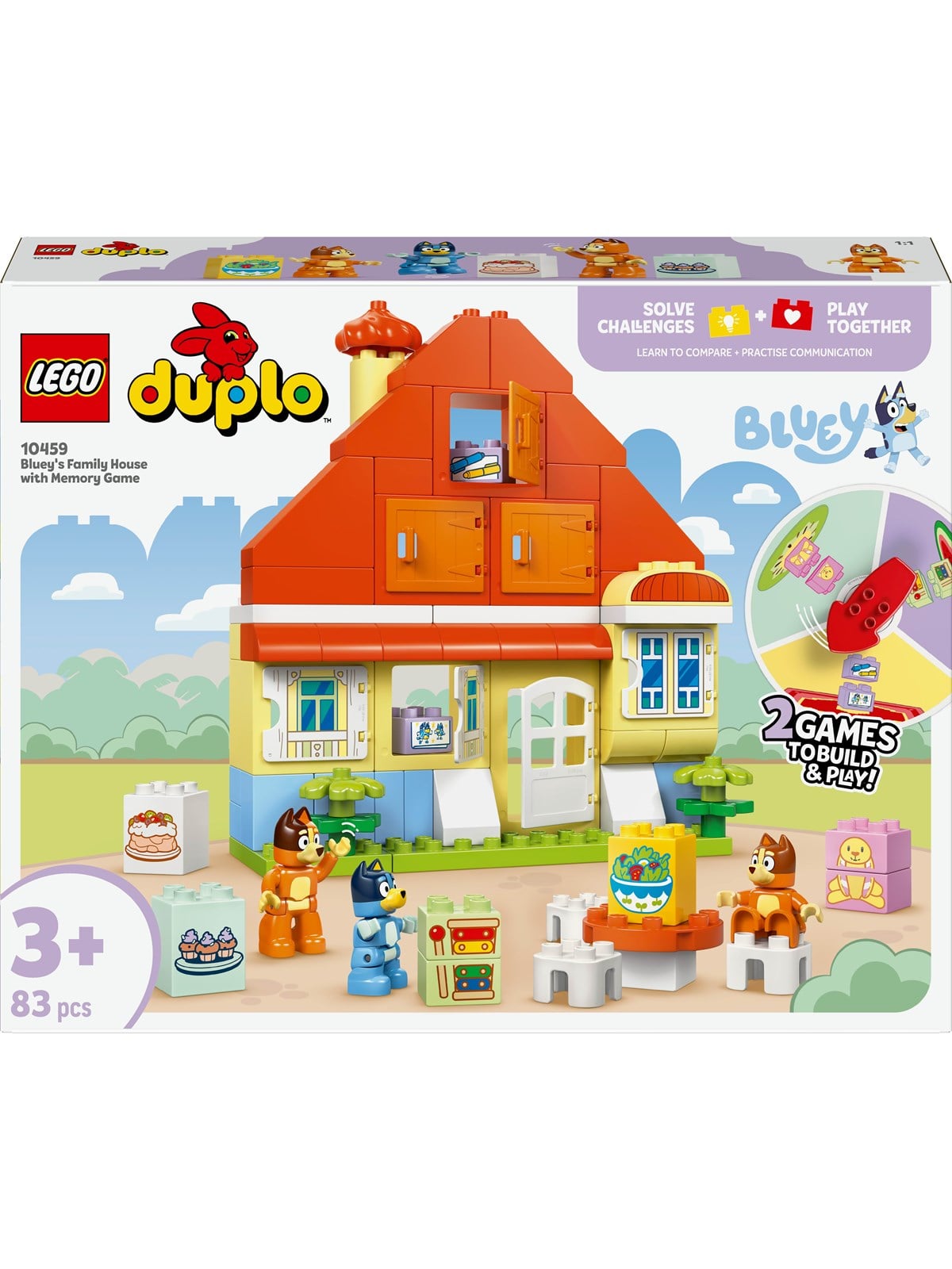 Lego Bluey 10459 Blueys Familienhaus Mit Memory-spiel