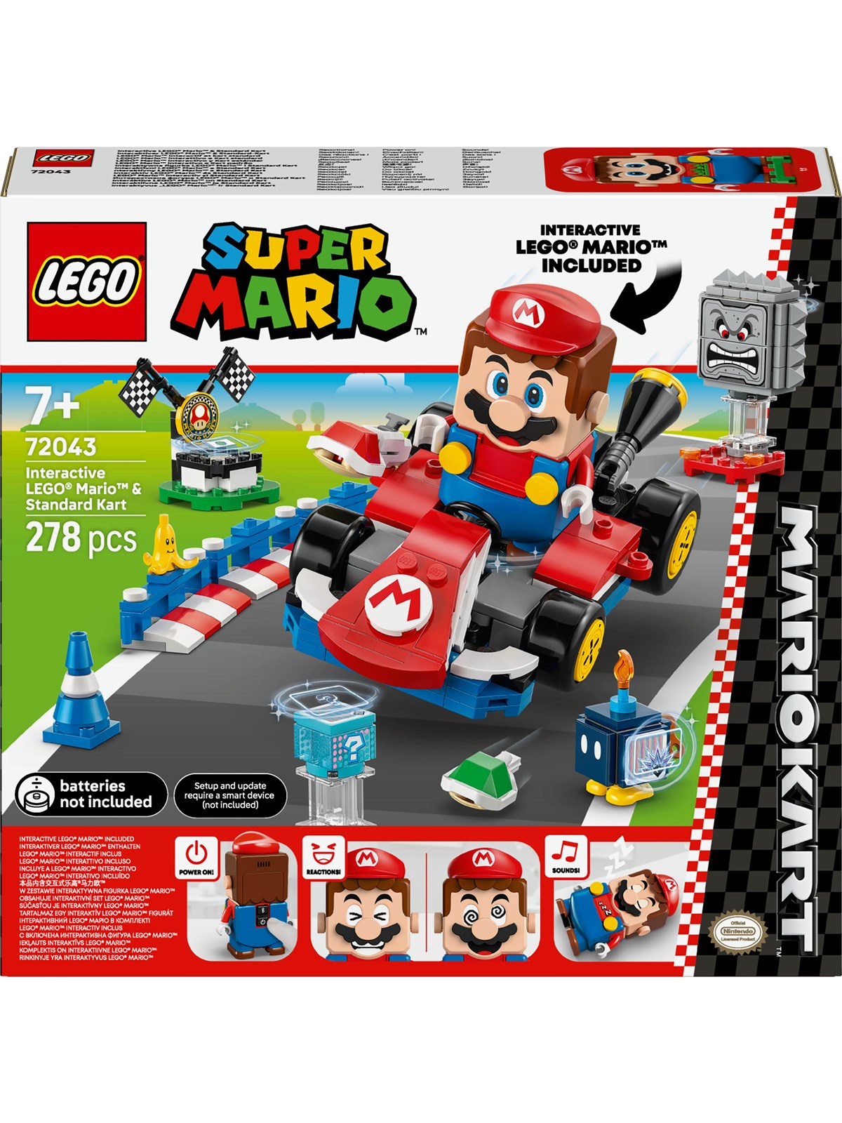 Lego Super Mario 72043 Mario Kart - Interaktiver Mario & Standard-kart