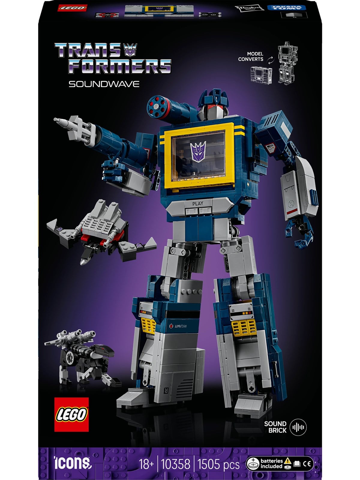 Lego Icons 10358 Transformers: Soundwave