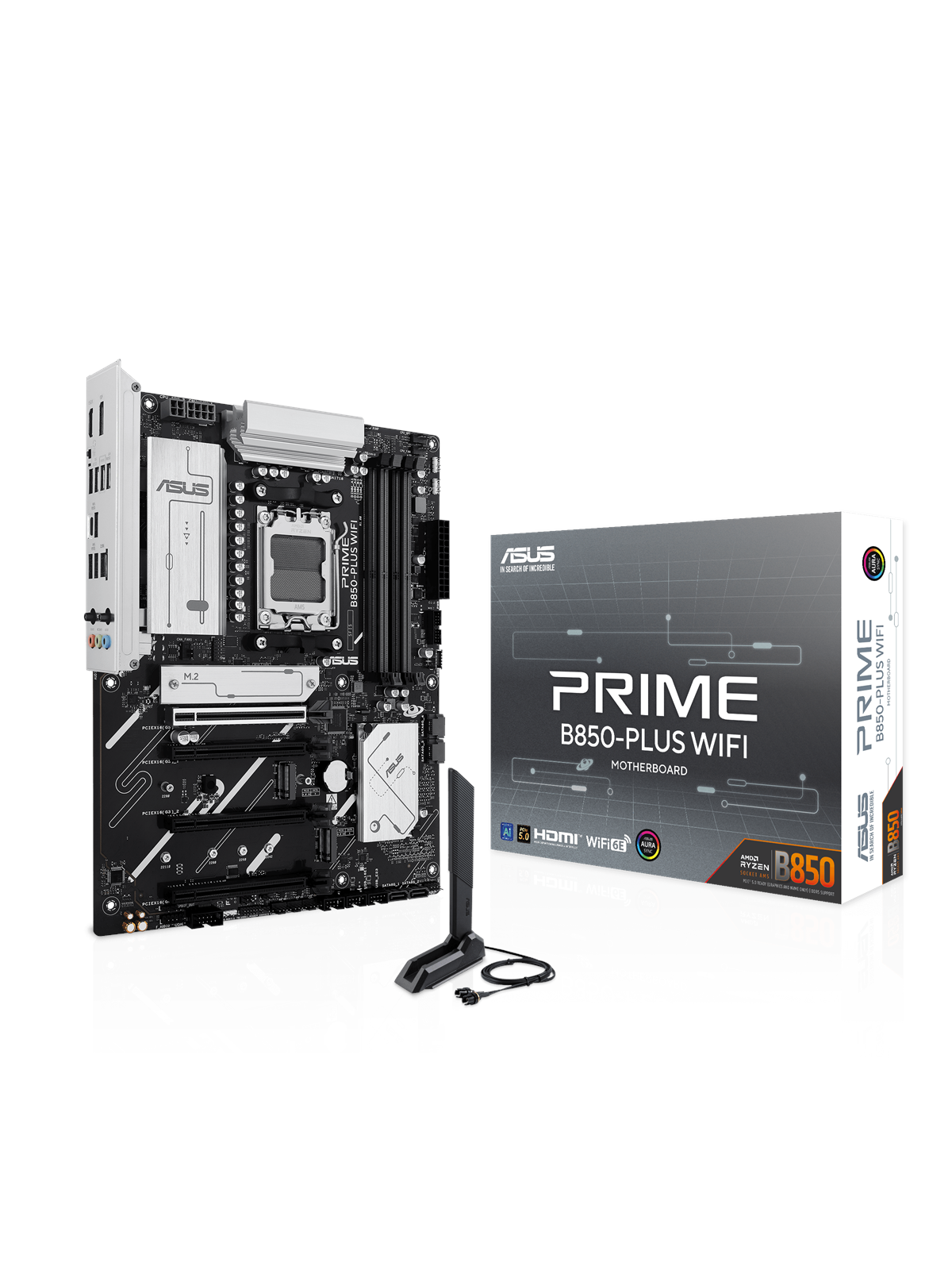 Asus Prime B850-plus Wifi Mainboard - Amd B850 - Amd Am5 Socket - Ddr5 Ram - Atx - 90mb1l80-m0eay0