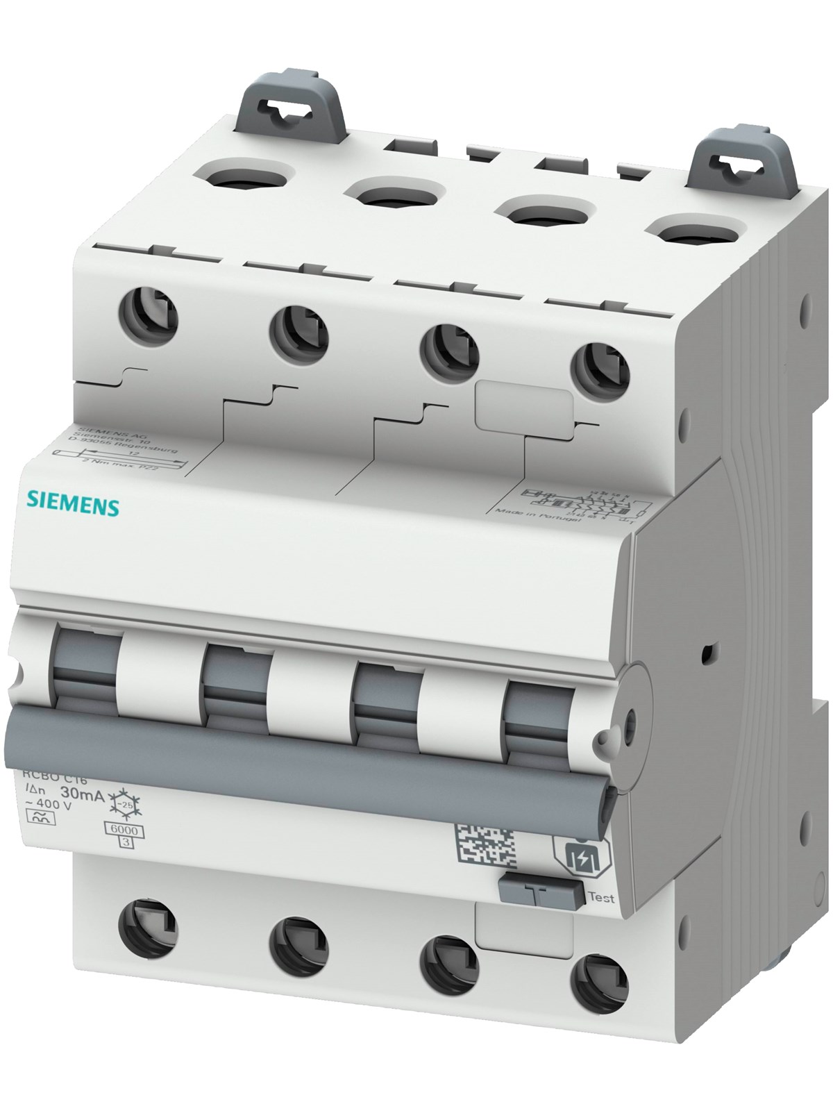 Siemens Rcbo Combi Circuit Breaker 3P+N 30ma 6ka C20a - Komponenten Fuer Schaltkaesten Und Schraenke - 20104