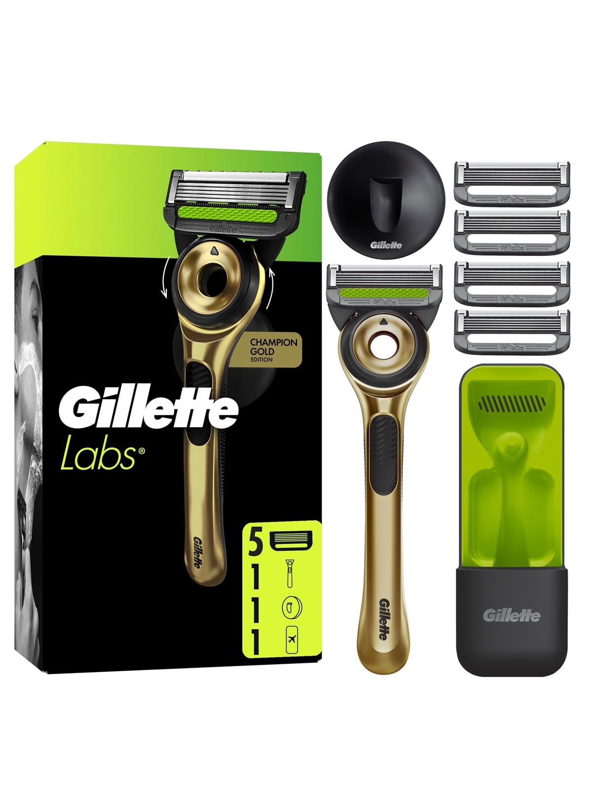 Gillette Labs Razor 5 Blades + Hanger Gold - Rasierausstattung - 8700216616003