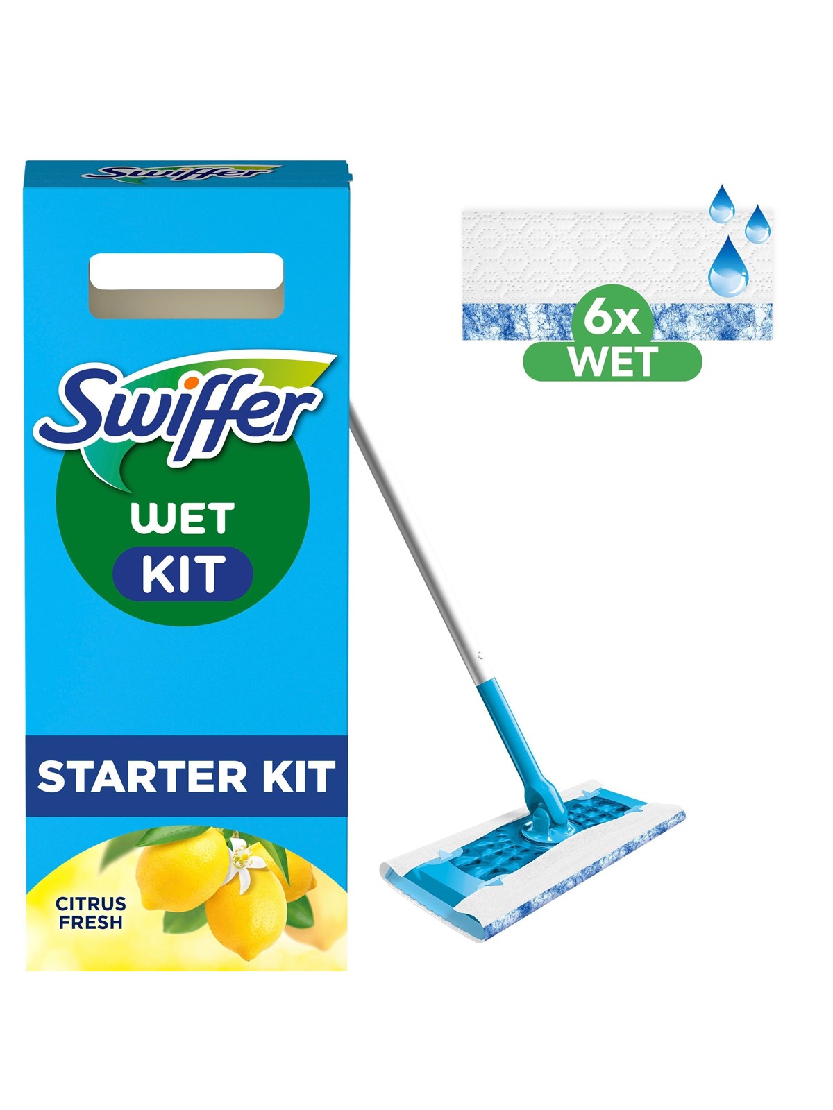 Swiffer Floor Handle 1 (+ 6 Wet) - Reinigung - 8700216655996