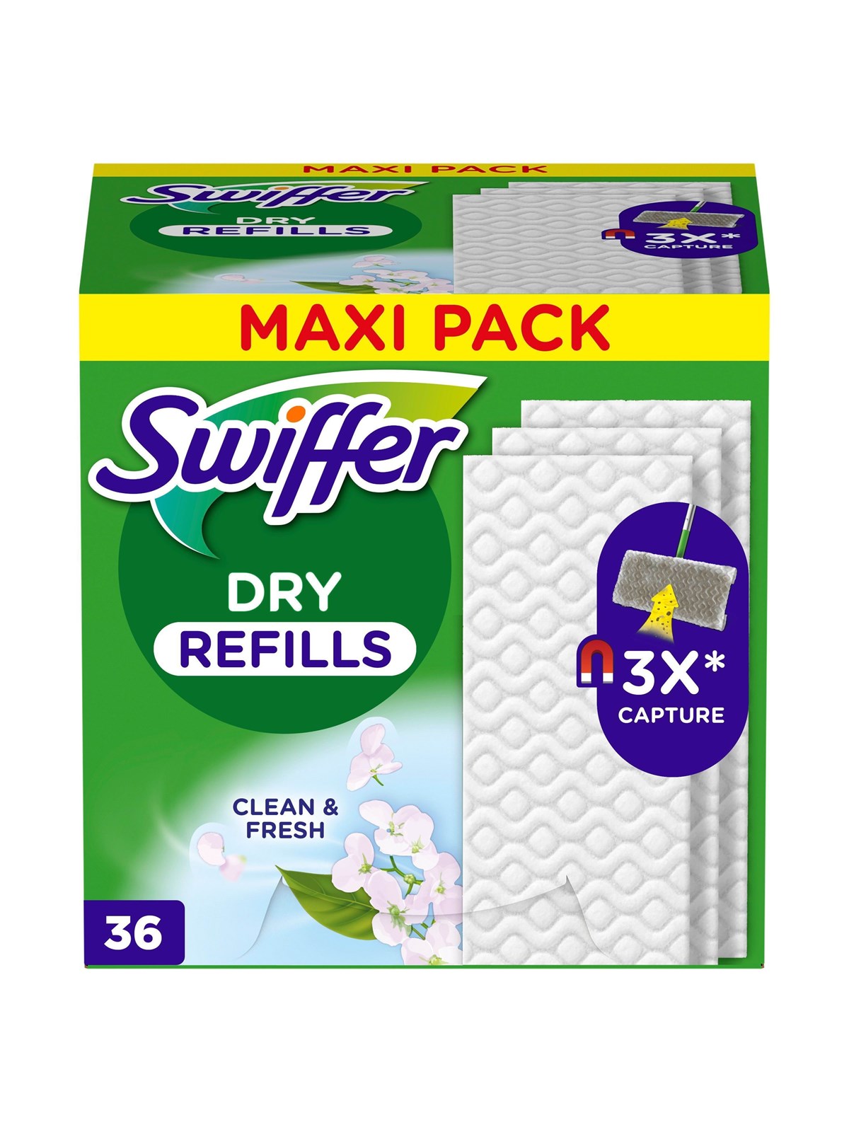 Swiffer Dry Refill Scented - 36 Pcs - Reinigung - 8700216677363