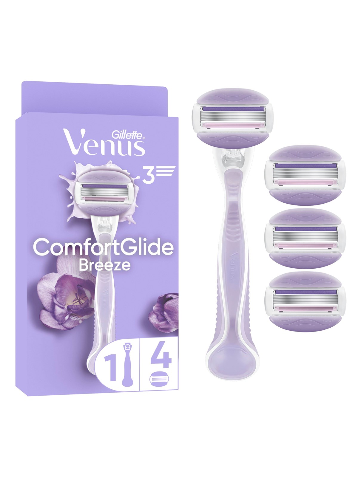 Gillette-venus Comfortglide Breeze Handle + 4 Refills - Rasierausstattung - 8700216497909